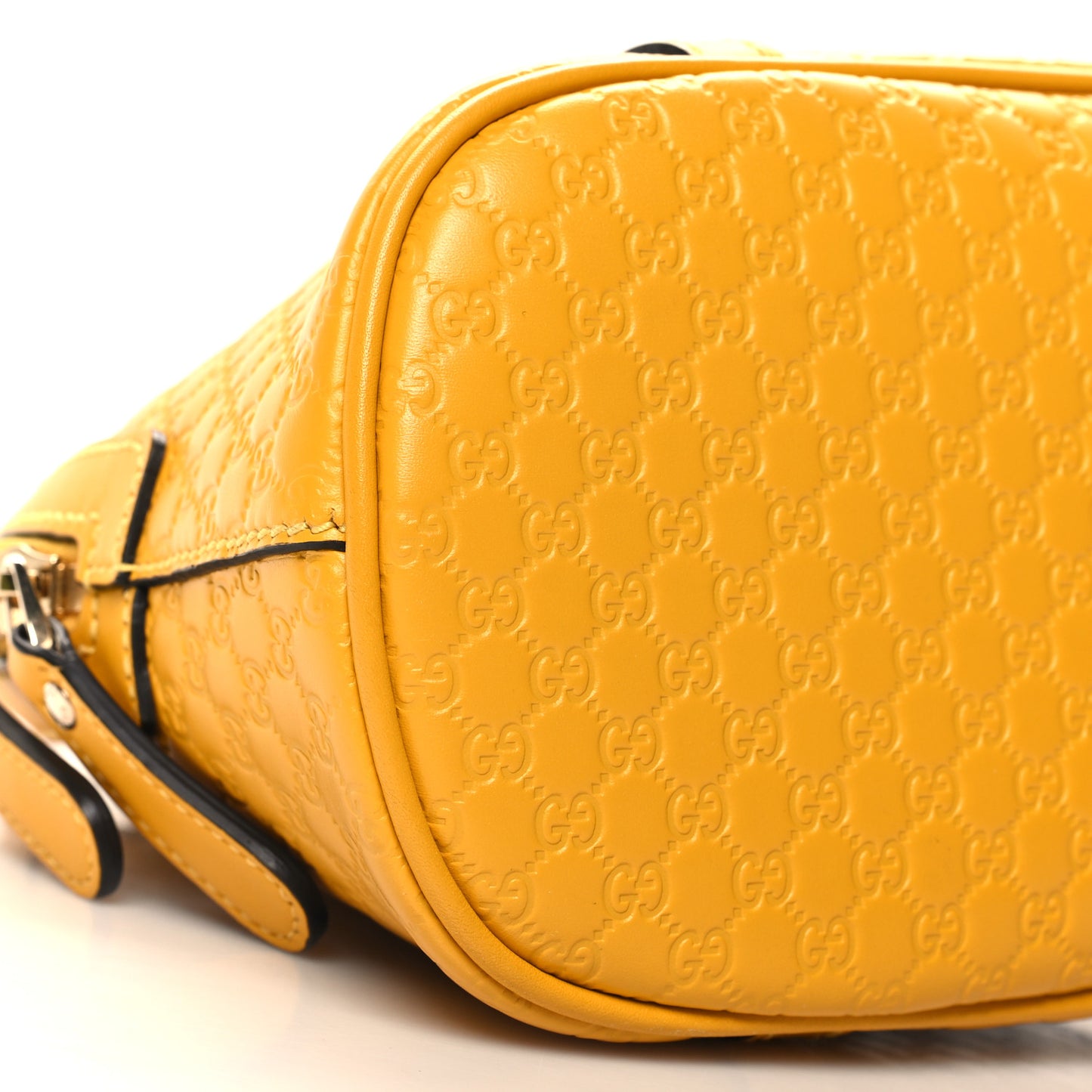 Soft Microguccissima Mini Dome Bag New Buttercup