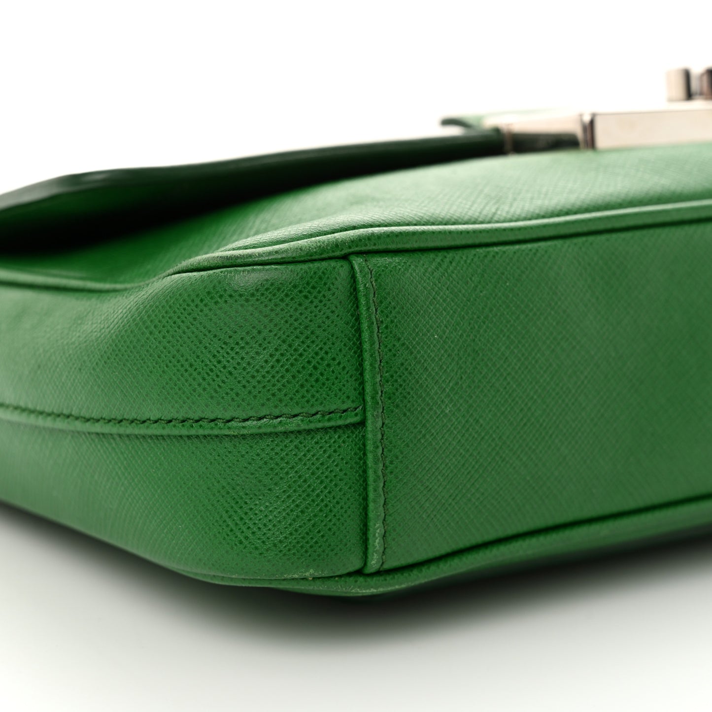 Saffiano Lux Sound Crossbody Bag Green