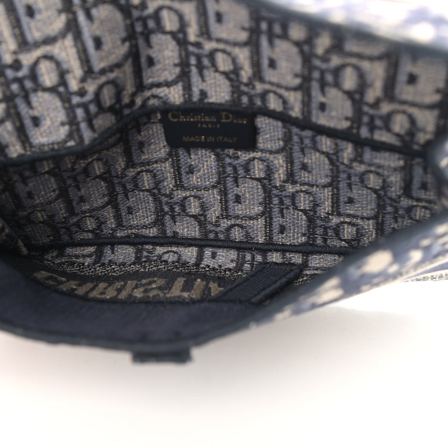 Oblique Slim Saddle Pouch Blue