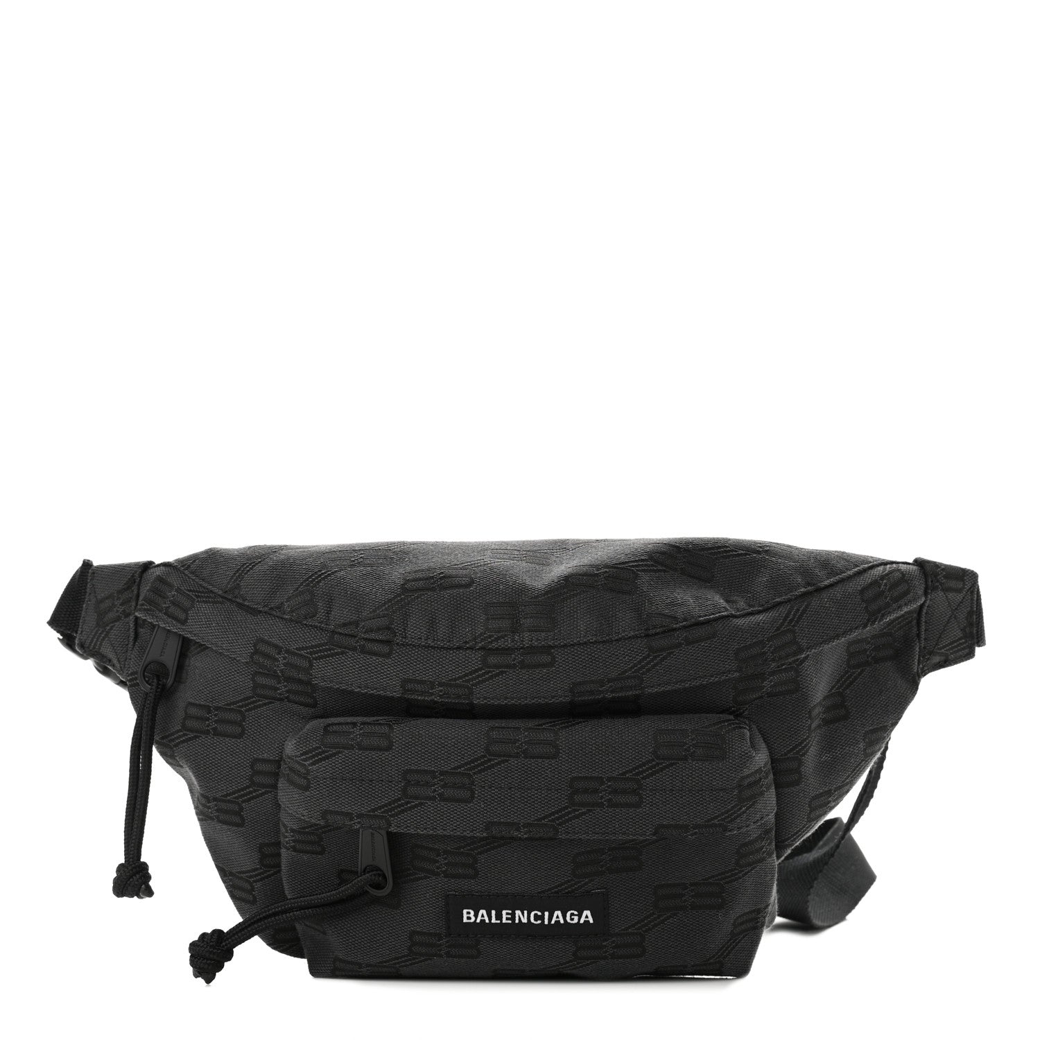 Balenciaga Canvas BB Monogram Medium Signature Beltpack Black 1 of 10