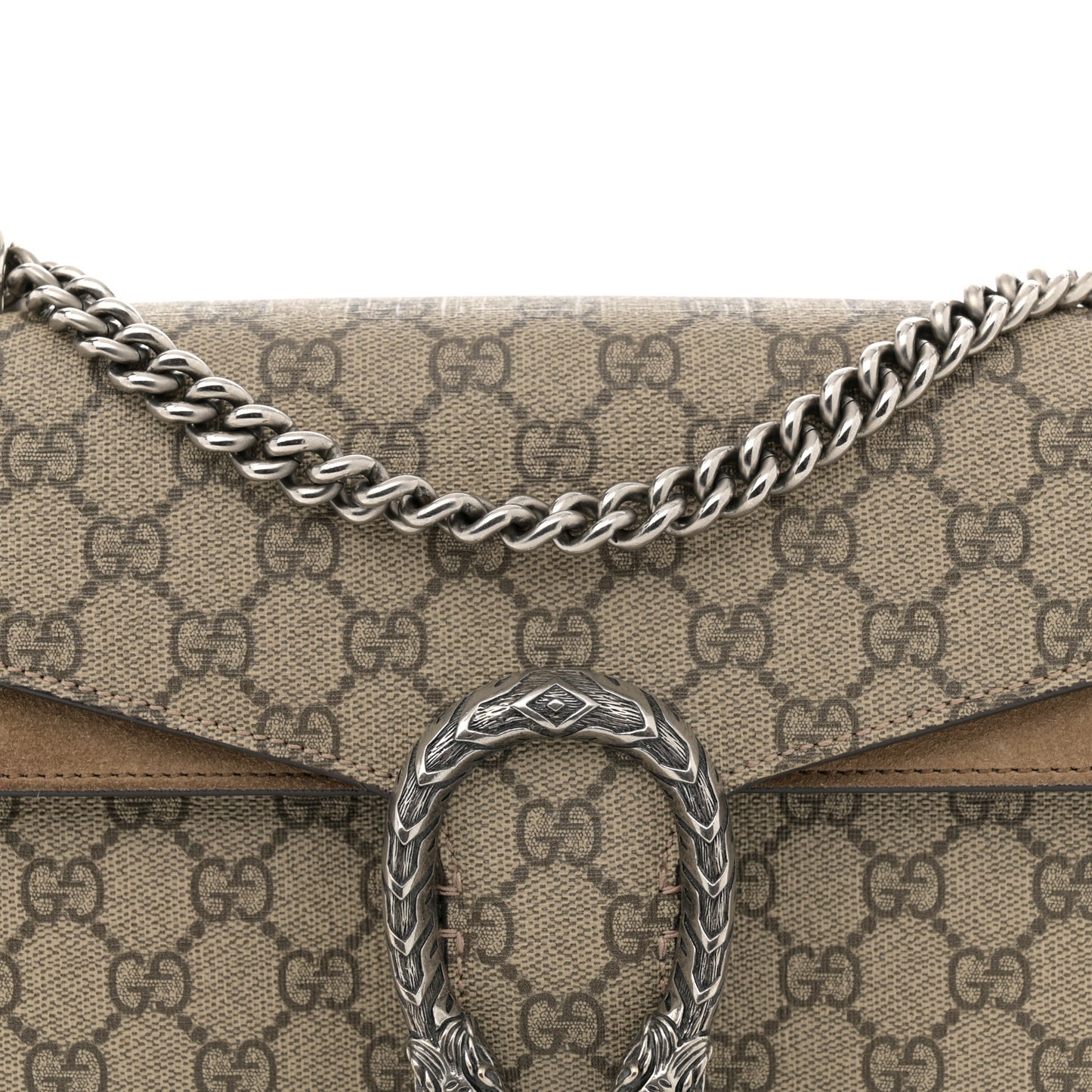 GG Supreme Monogram Small Dionysus Shoulder Bag Taupe