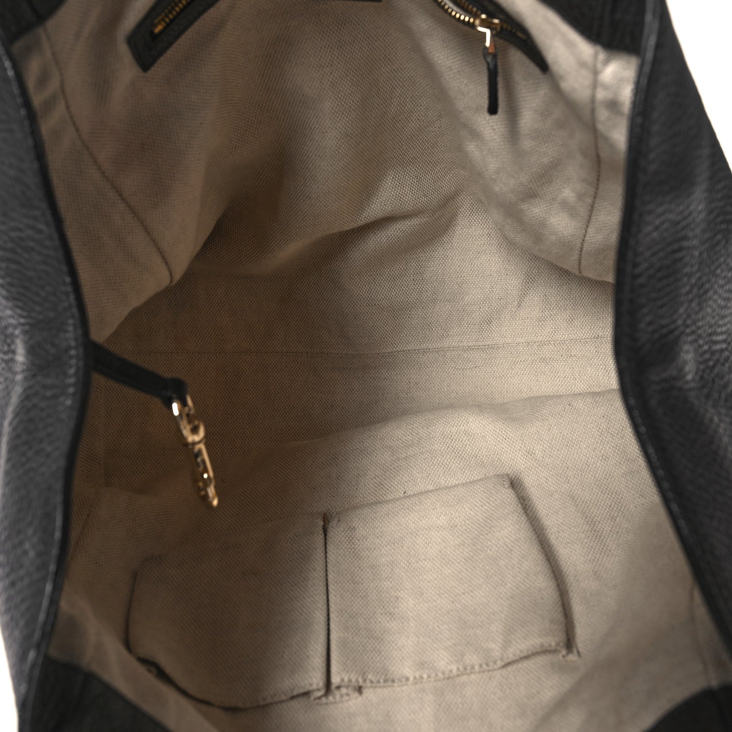 Pebbled Calfskin Medium Soho Shoulder Bag Black