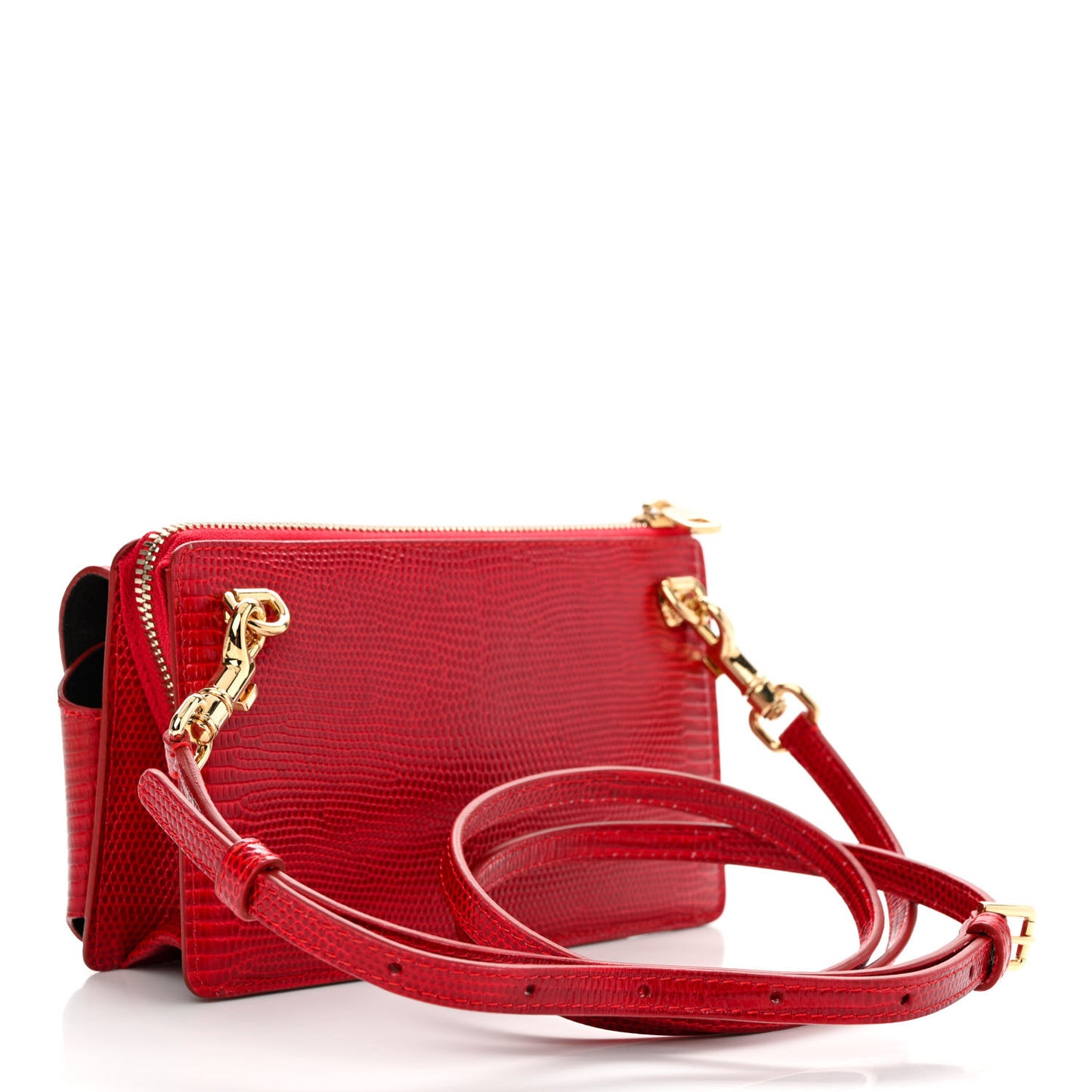 Lizard Effect Wallet On Chain Red