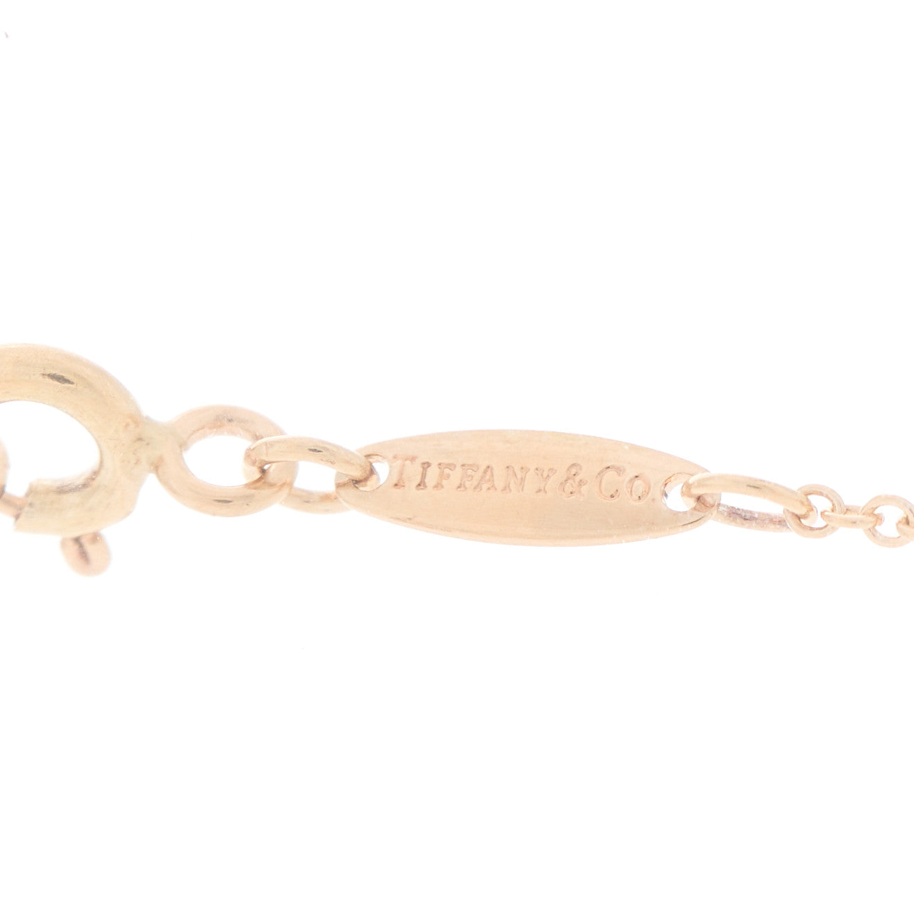 18K Rose Gold 11mm Elsa Peretti Open Heart Pendant Necklace