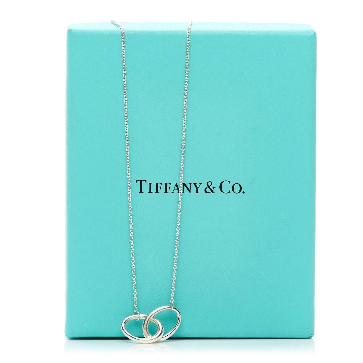 Sterling Silver Elsa Peretti Interlocking Ovals Pendant Necklace