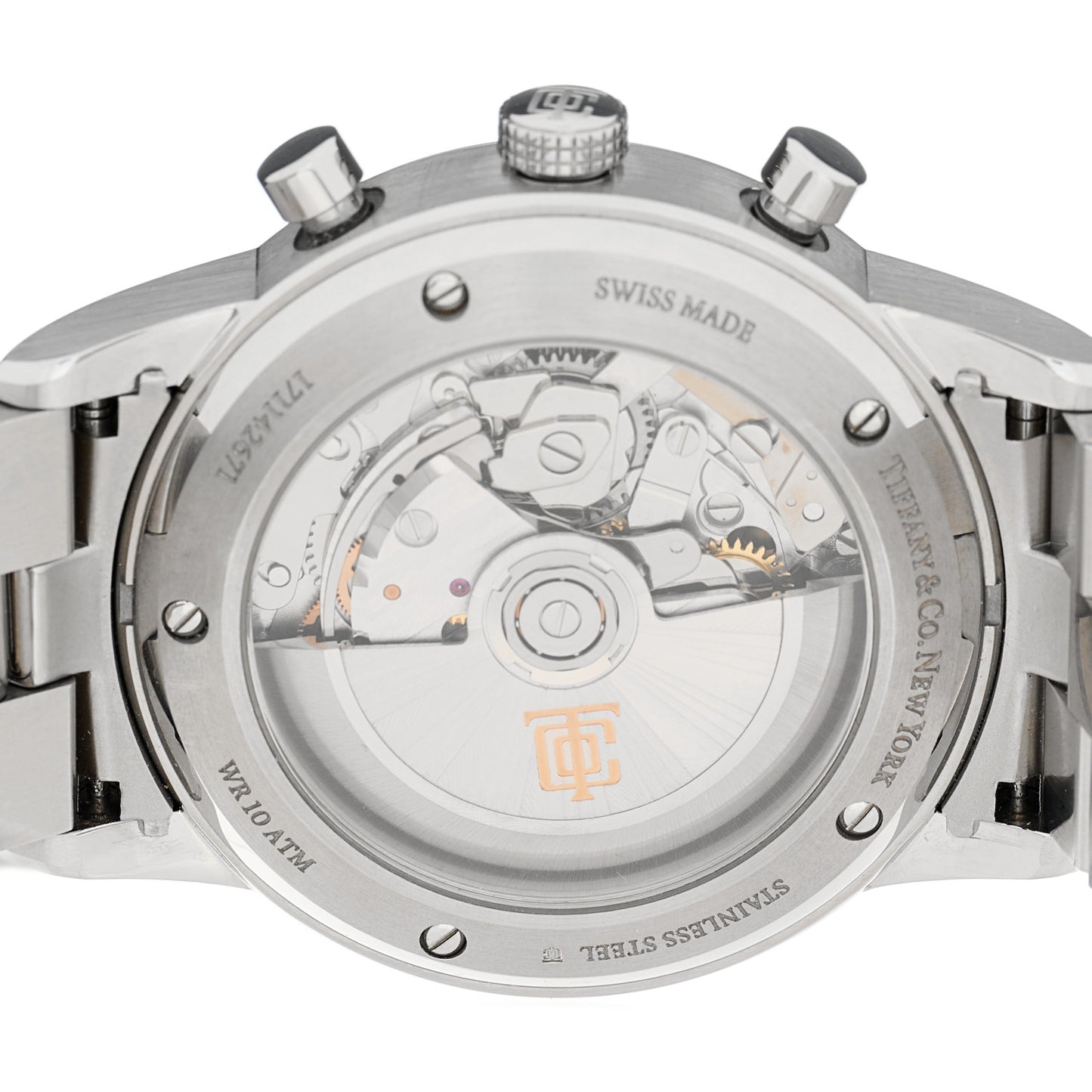 Stainless Steel 42mm CT60 Chronograph Automatic Watch Blue