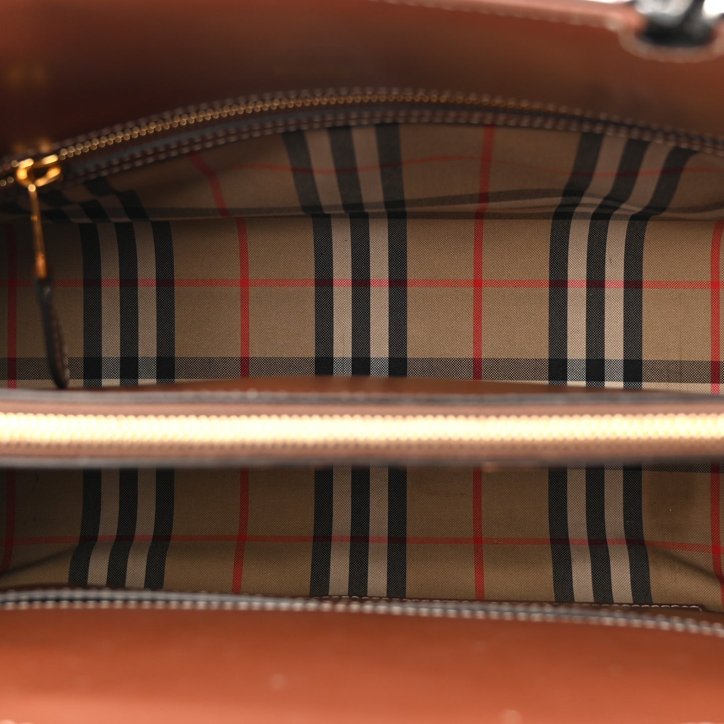 Calfskin Vintage Check Small Two Handle Title Bag Black
