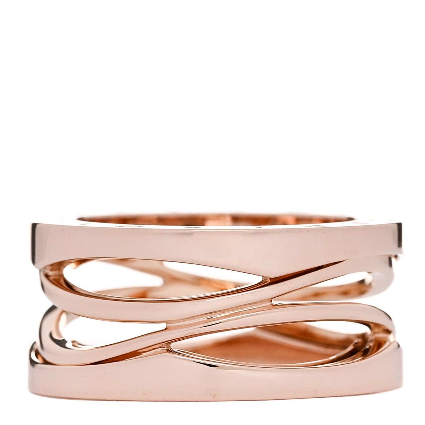 18K Rose Gold B.Zero1 Legend Three-Band Ring 50 5.25