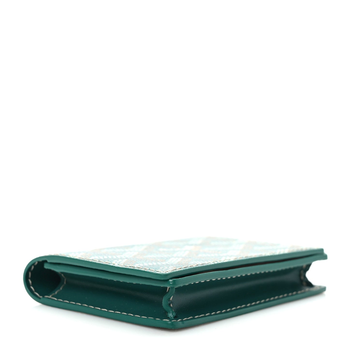 Goyardine Business Card Holder Green