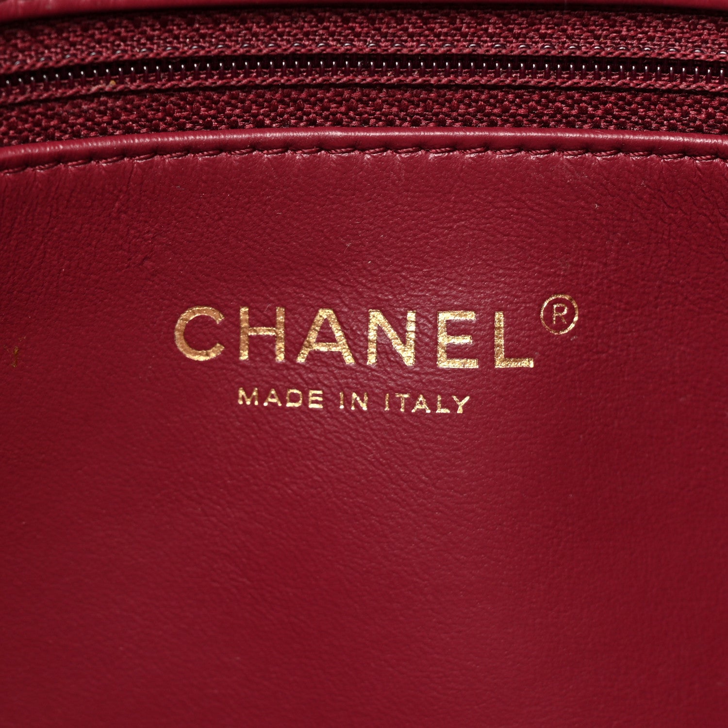 Chanel Caviar Quilted Shopping Tote Dark Burgundy 8 of 18