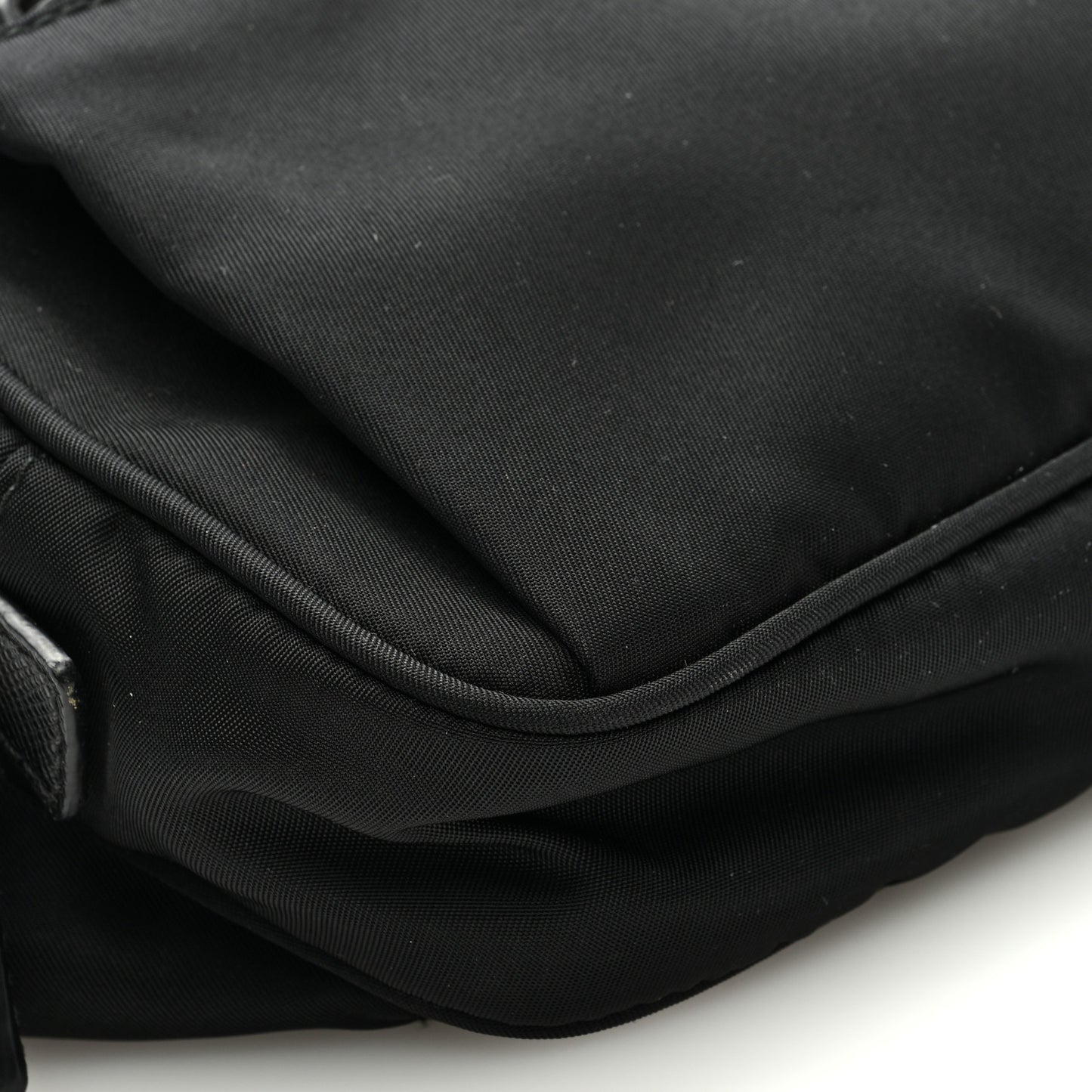 Re-Nylon Saffiano Belt Bag Black