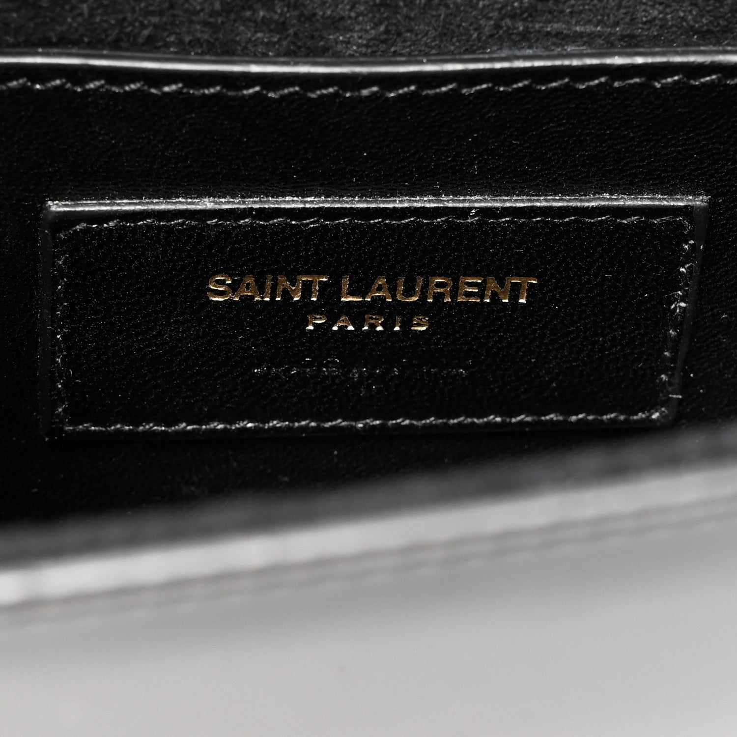 Saint Laurent Patent Small Classic Monogram Kate Tassel Satchel Black 6 of 10