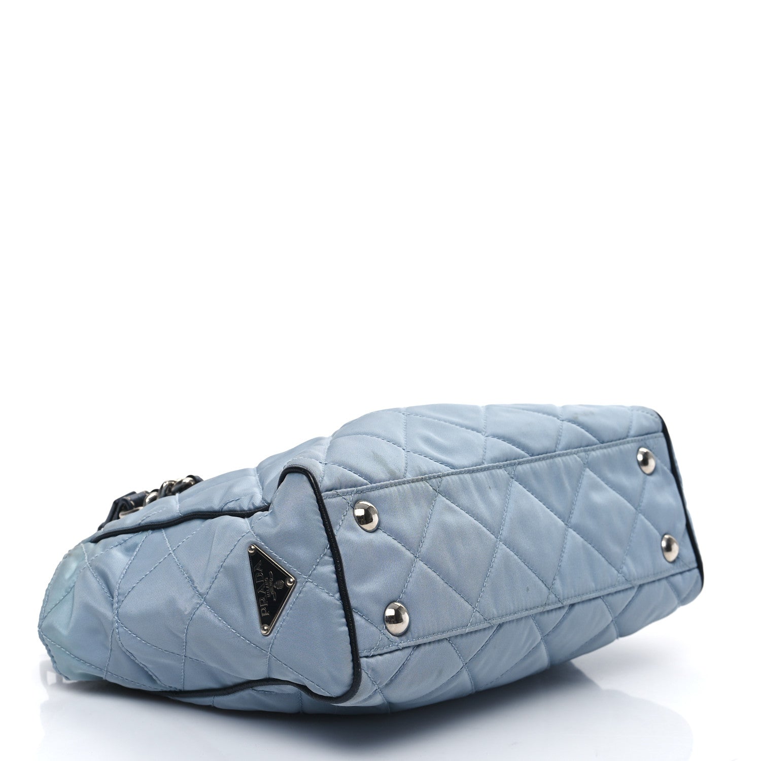 Prada Nylon Tessuto Quilted Chain Shoulder Bag Astrale 4 of 8