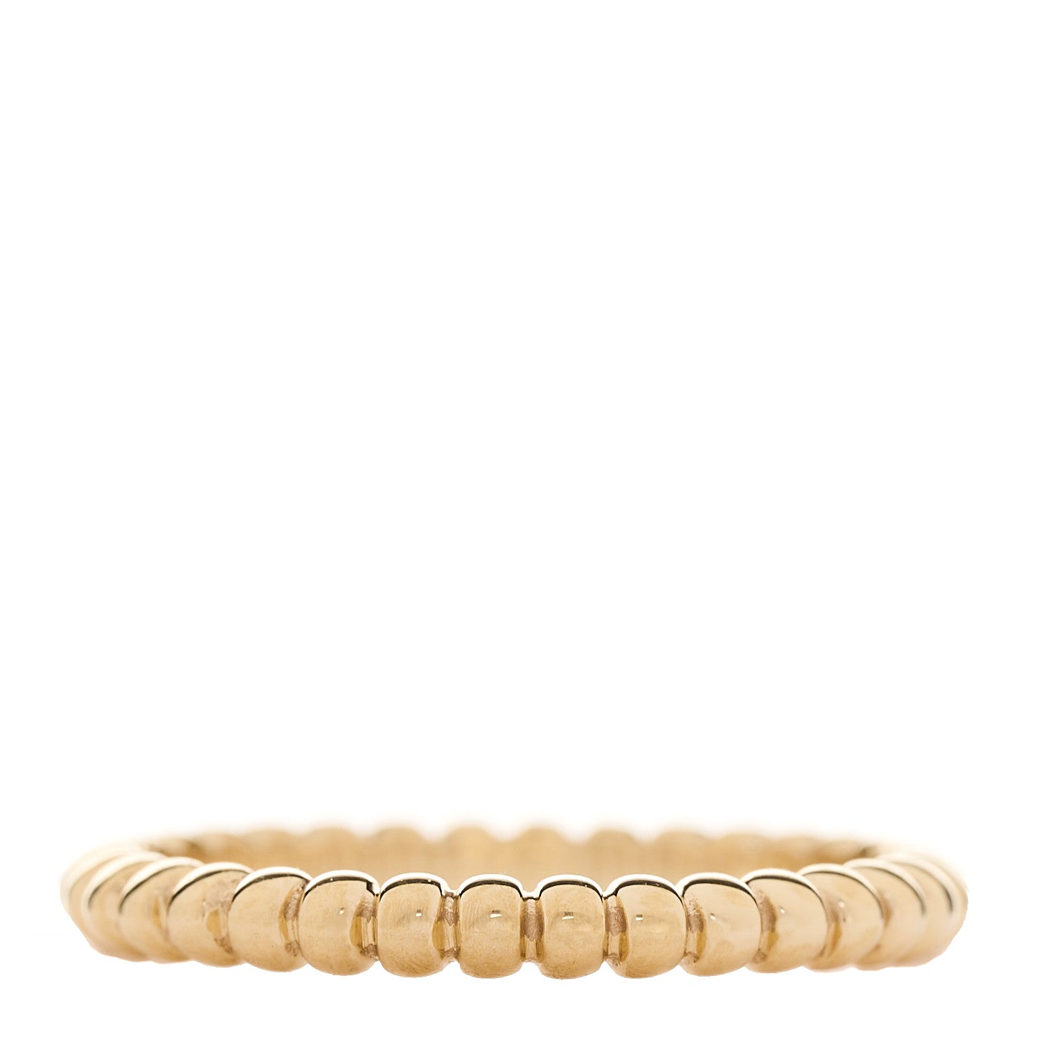 Van Cleef & Arpels 18K Yellow Gold Small Perlee Ring 48 4.5 1 of 5