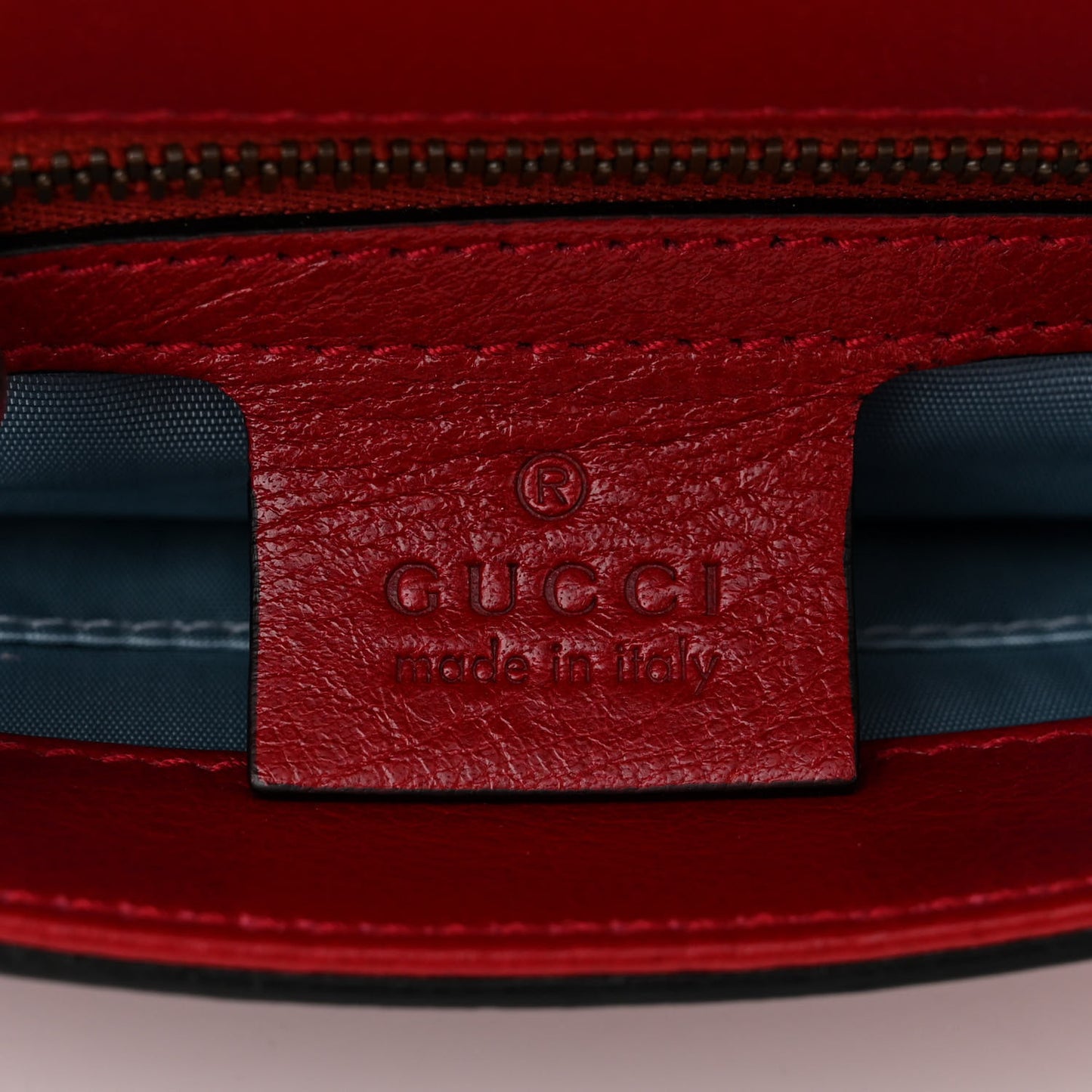 Calfskin Diagonal GG Medium Thiara Double Envelope Shoulder Bag Black Red
