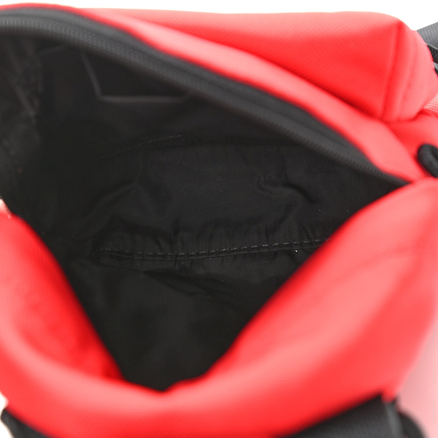 Recycled Casual Nylon Mini Oversized Backpack Bright Red