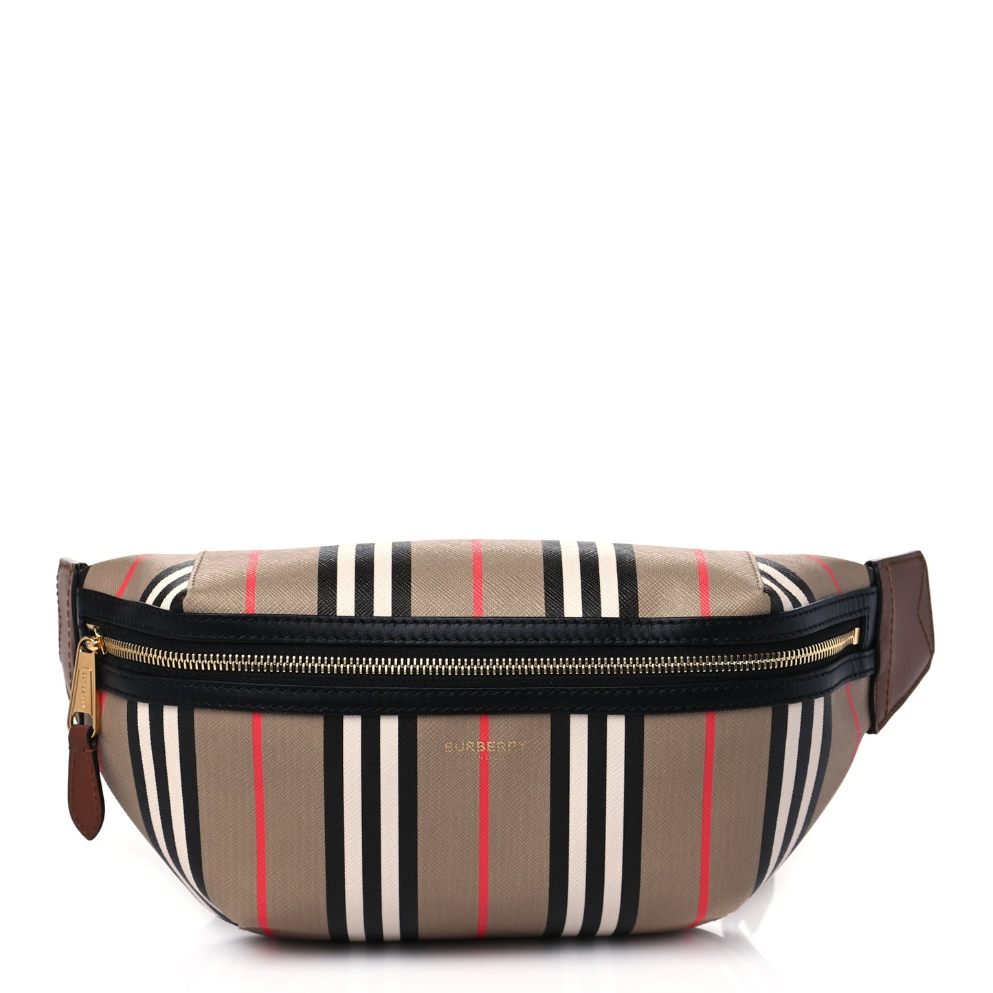E-Canvas Icon Stripe Sonny Bum Bag Archive Beige