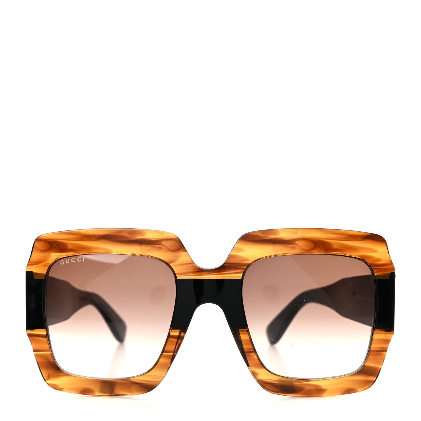 Acetate Square Frame Sunglasses GG0053S Havana