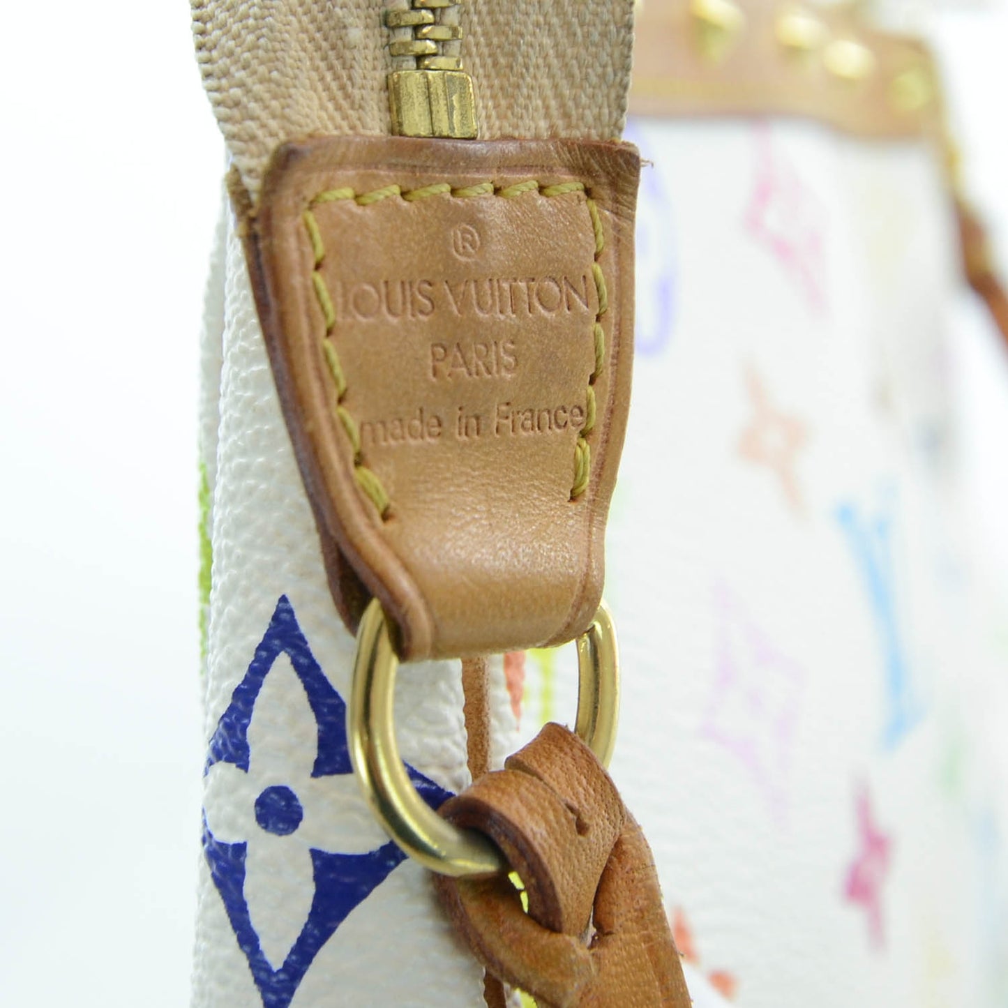 Monogram Multicolor Pochette Accessories White