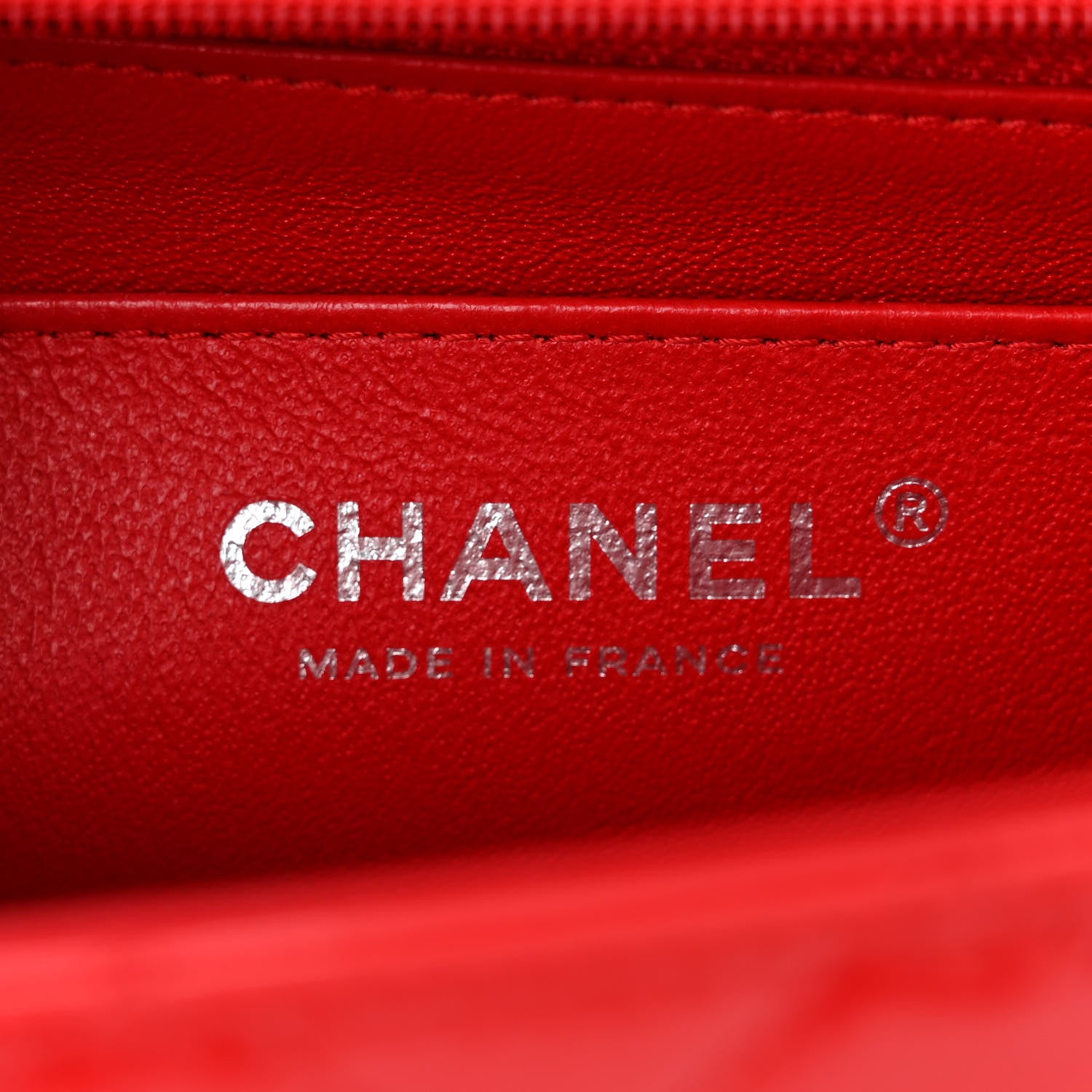 Chanel Patent Calfskin Quilted Bi-Color Mini Rectangular Flap Red Black 6 of 10