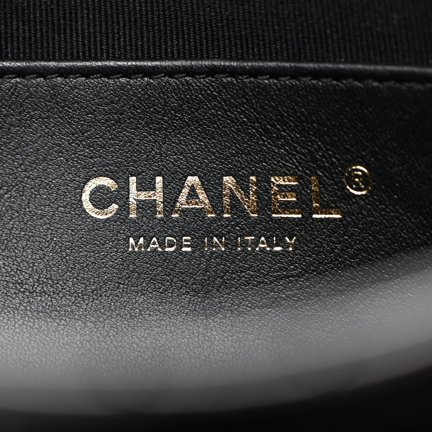 Shiny Lambskin Quilted Chain Around Flap Bag Black