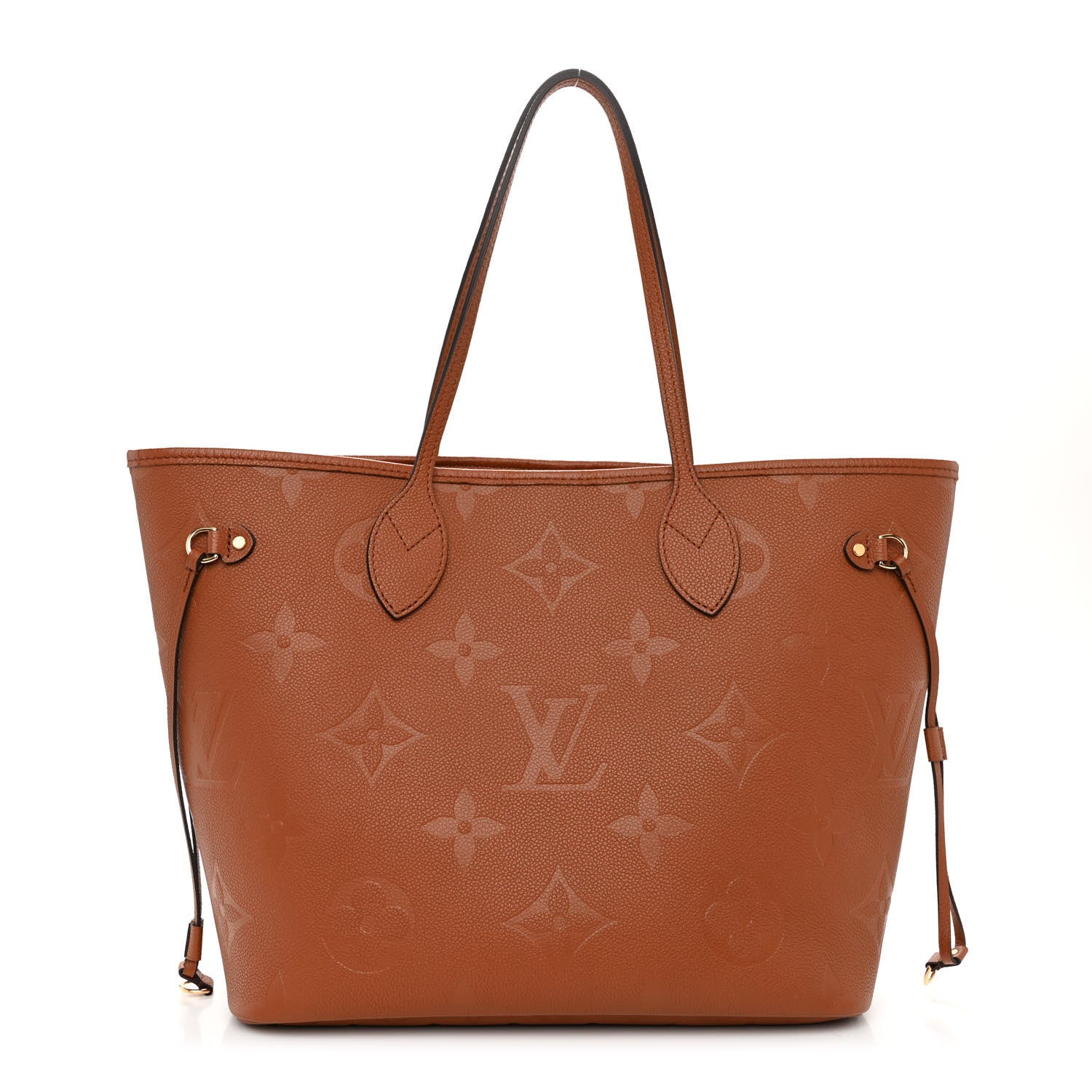 Louis Vuitton Empreinte Monogram Giant Neverfull MM Cognac 3 of 10
