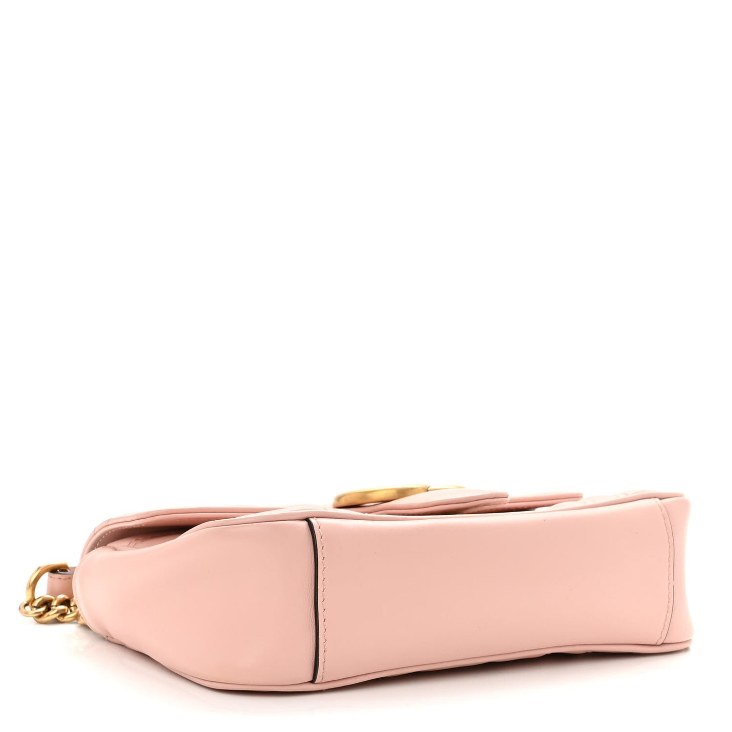 Calfskin Matelasse Mini GG Marmont Shoulder Bag Perfect Pink
