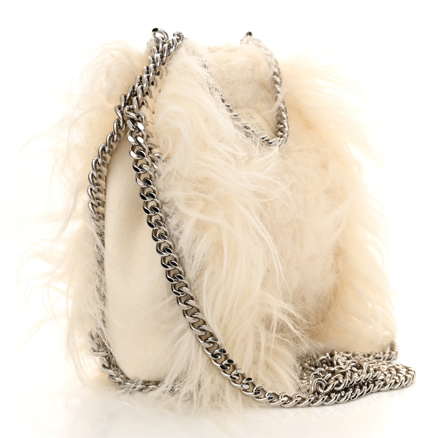 Stella McCartney Eco Fur Tiny Falabella Tote Ivory 3 of 9