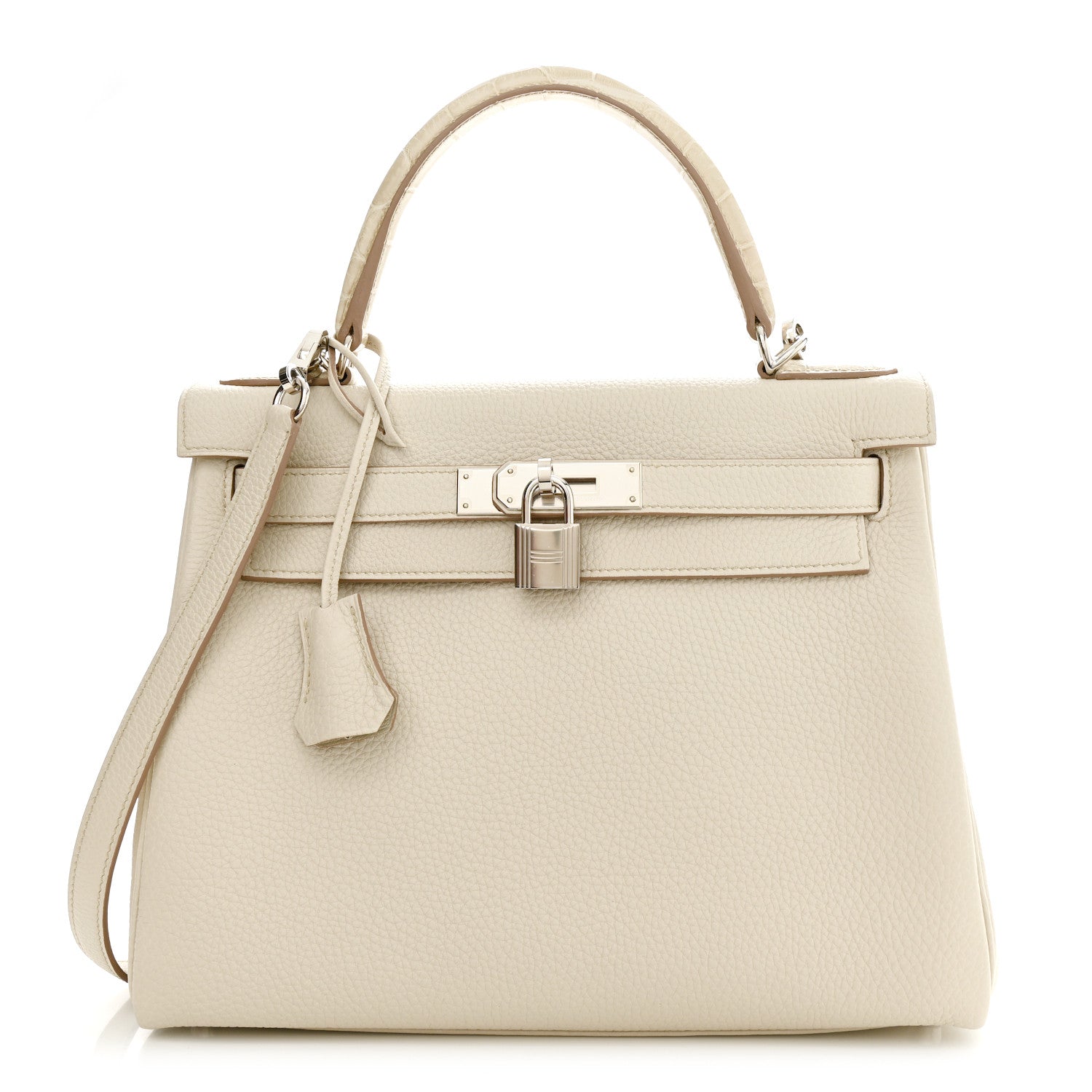 Hermes Togo Matte Alligator Kelly Retourne Touch 28 Beton 1 of 15