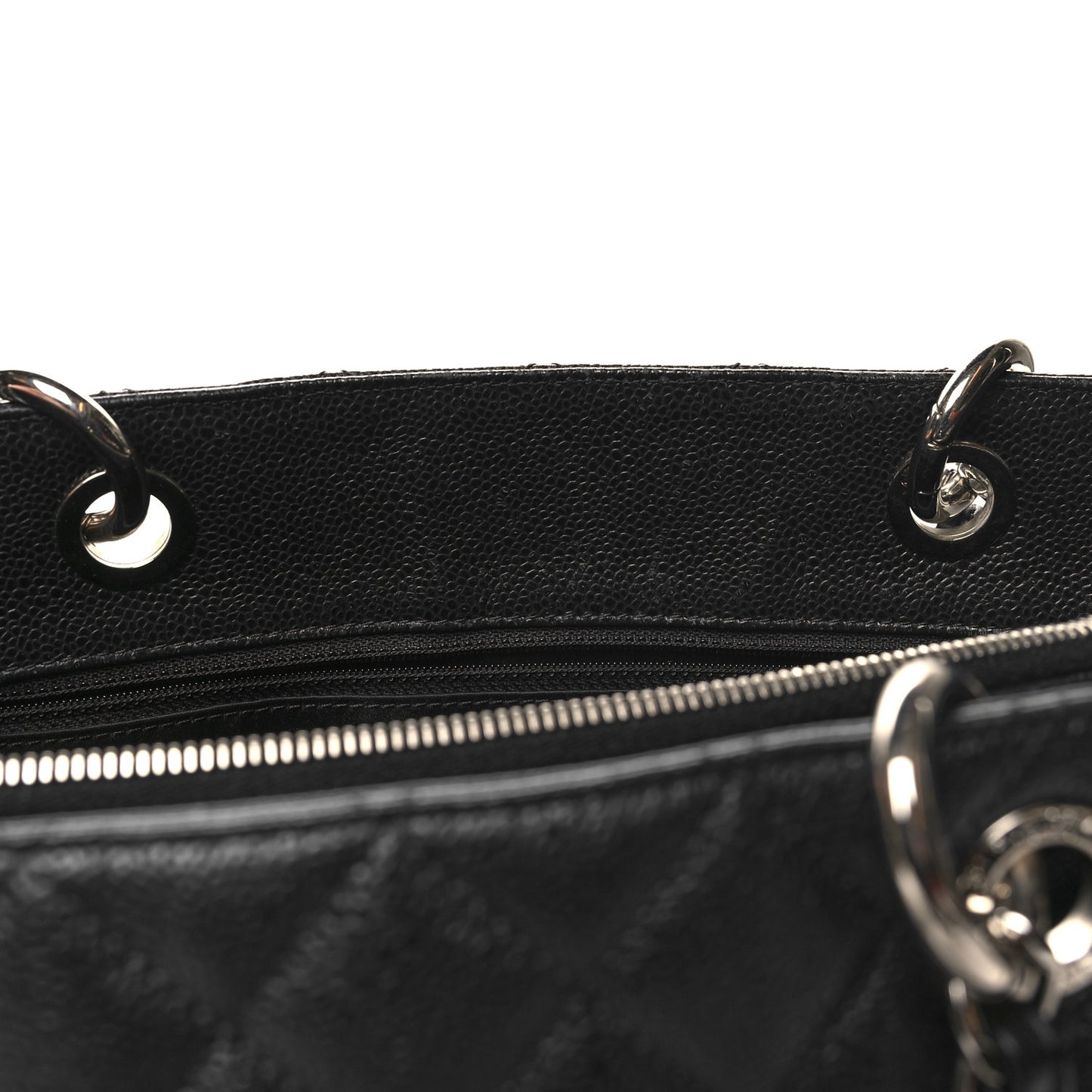 Caviar Quilted Grand Shopping Tote GST Black