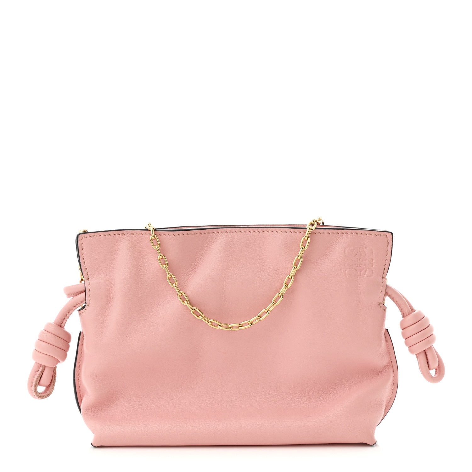 Loewe Calfskin Nano Flamenco Knot Clutch Warm Blossom 1749185