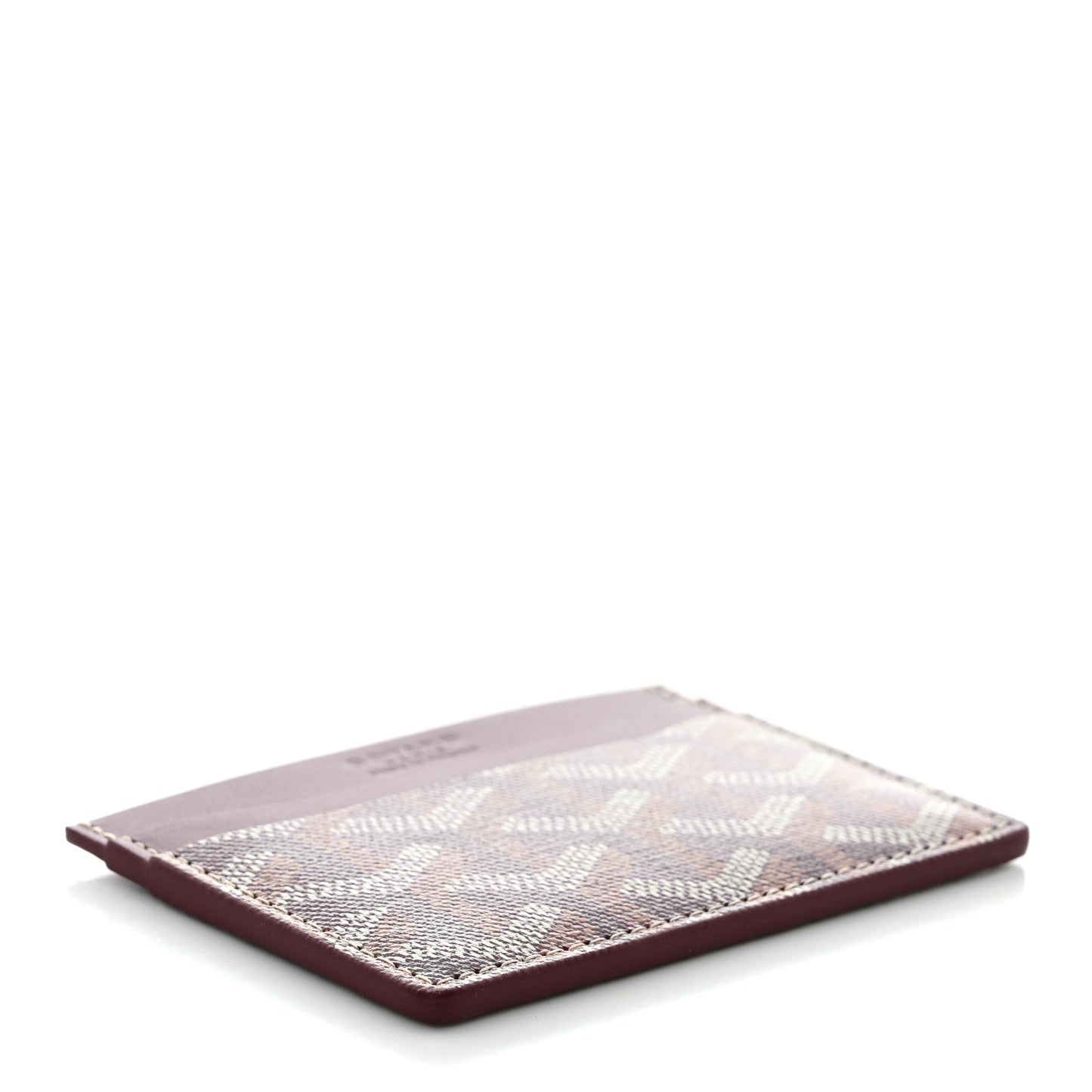 Goyardine Saint Sulpice Card Holder Bordeaux