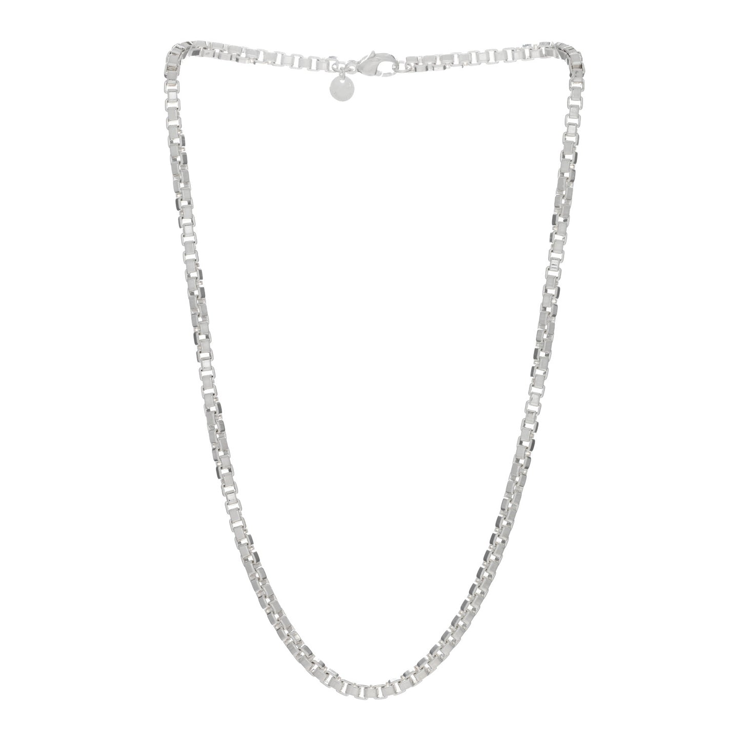 Sterling Silver 4mm Venetian Link Necklace