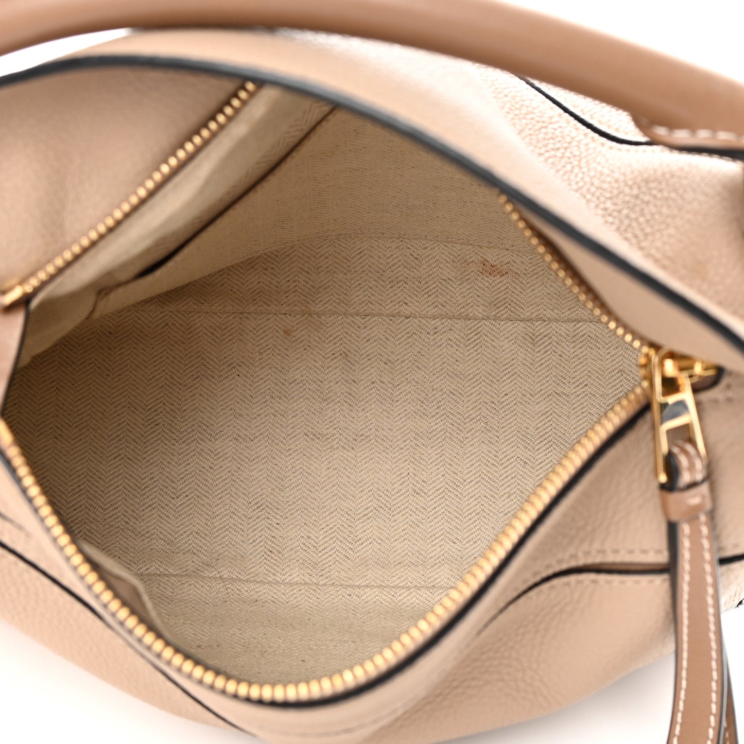 Grained Calfskin Small Puzzle Bag Sand Mink
