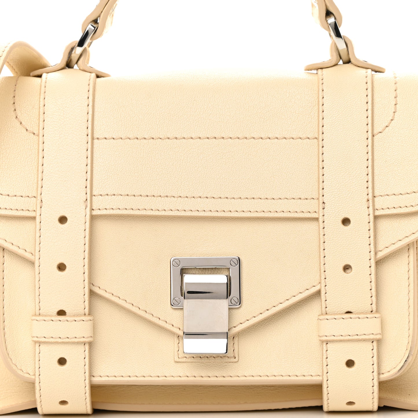 Lambskin Tiny PS1 Satchel Beige