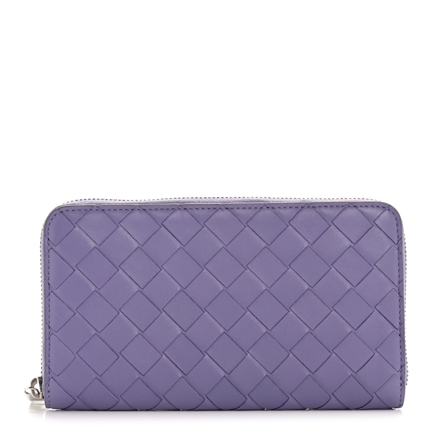Bottega Veneta Nappa Intrecciato Zip Around Wallet Lavender