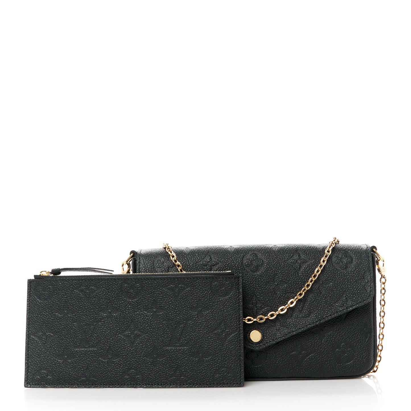 Empreinte Pochette Felicie Chain Wallet Black