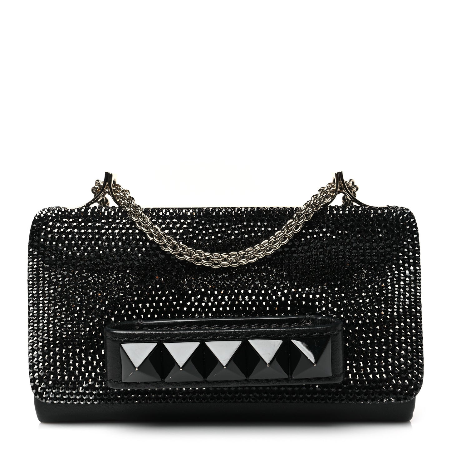 Nappa Crystal Mini Va Va Voom Shoulder Bag Black