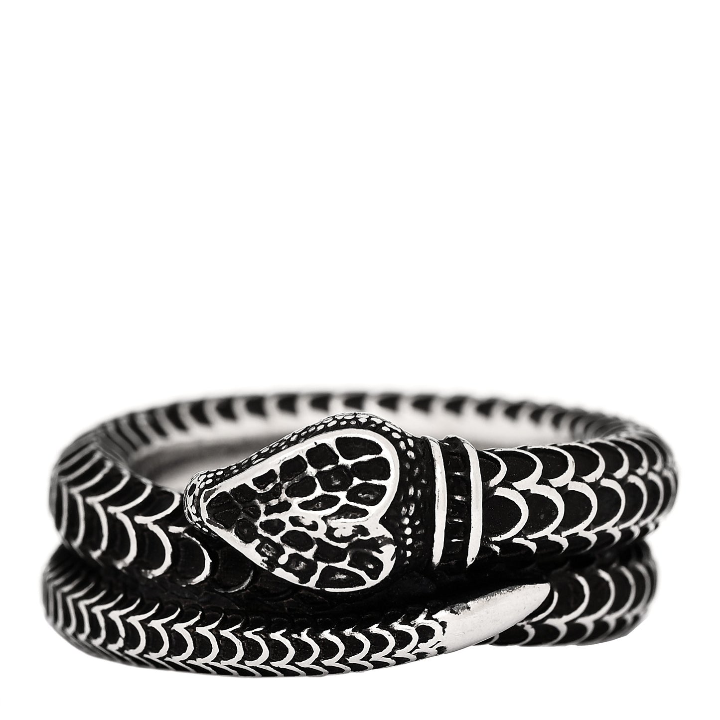 Sterling Silver Gucci Garden Snake Ring 57 8