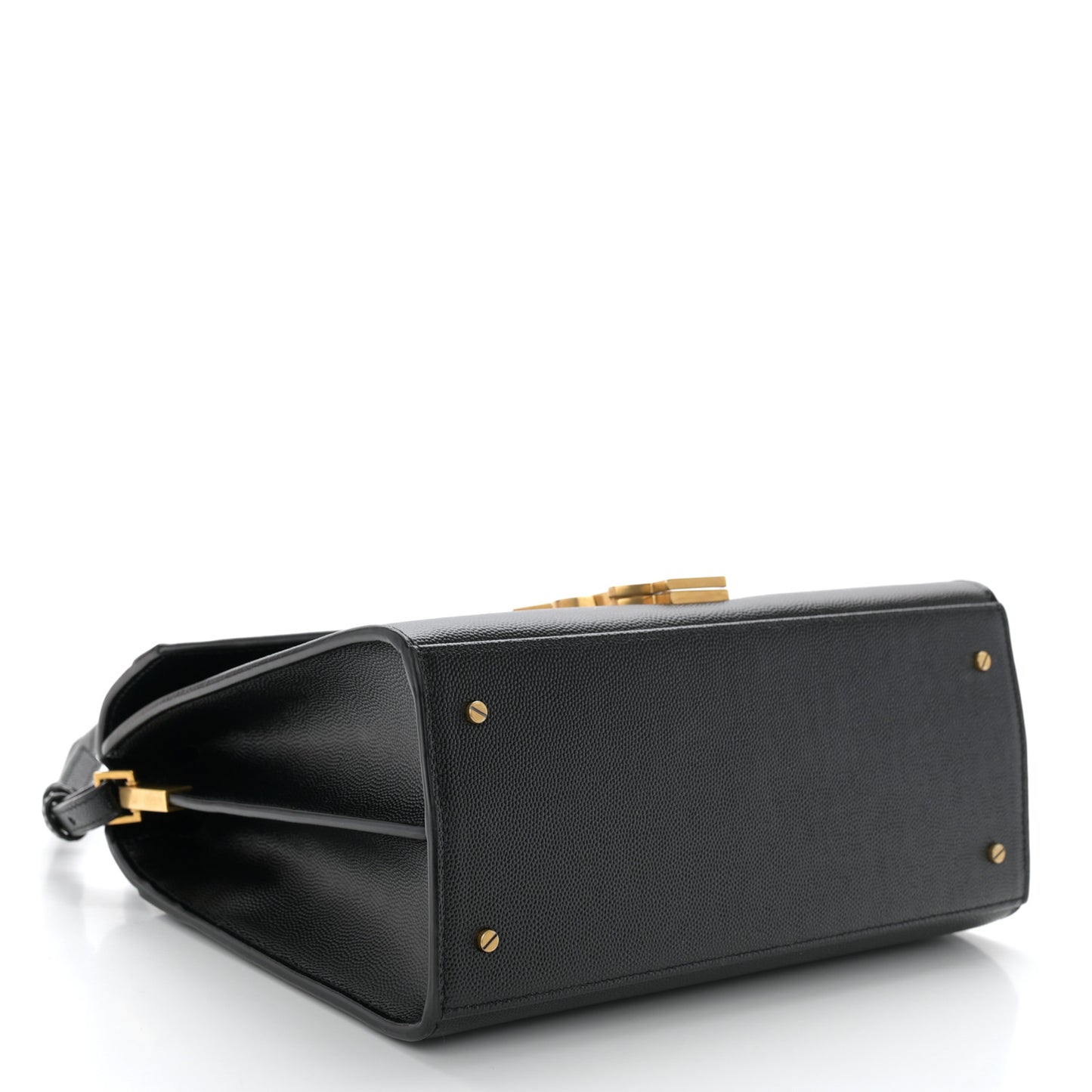 Grain de Poudre Medium Classic Monogram Cassandra Top Handle Black Rouge Legion