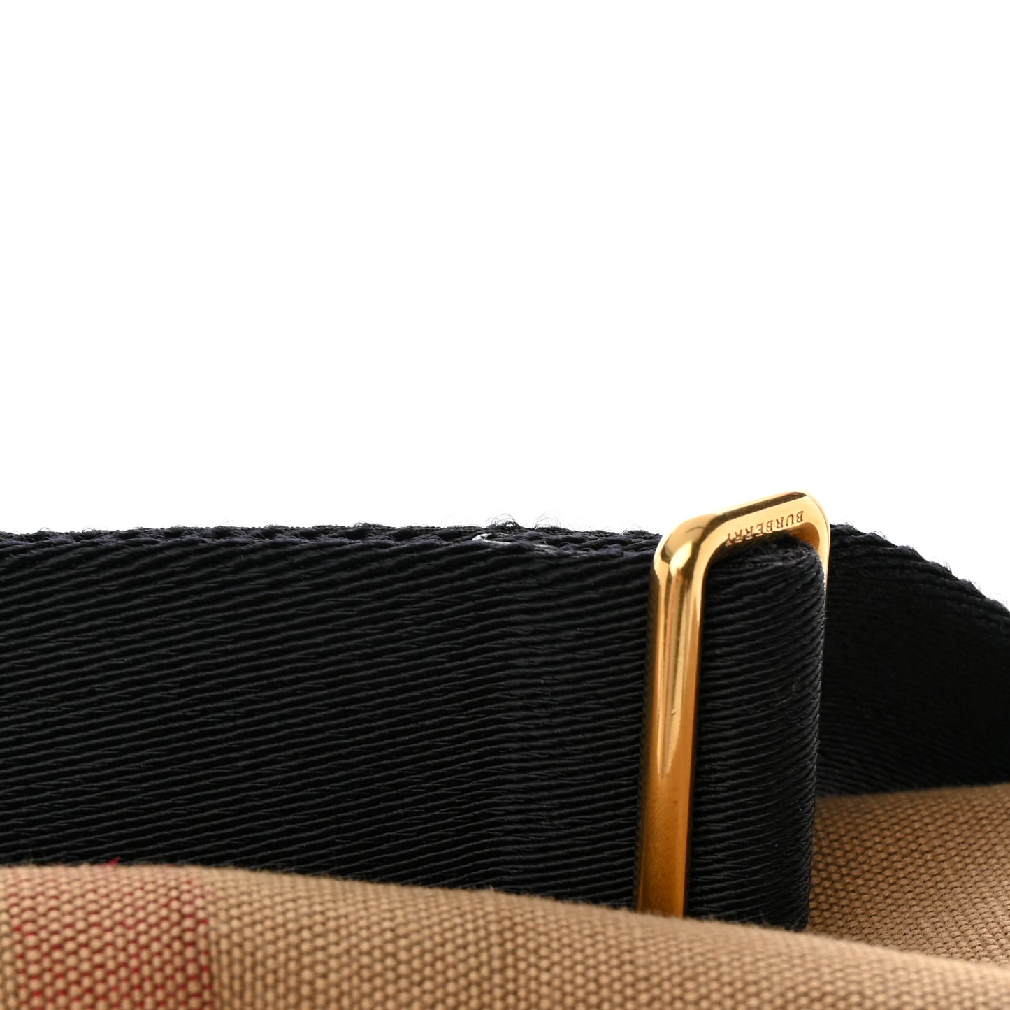 Canvas Mega Check Large Baildon Messenger Bag Black