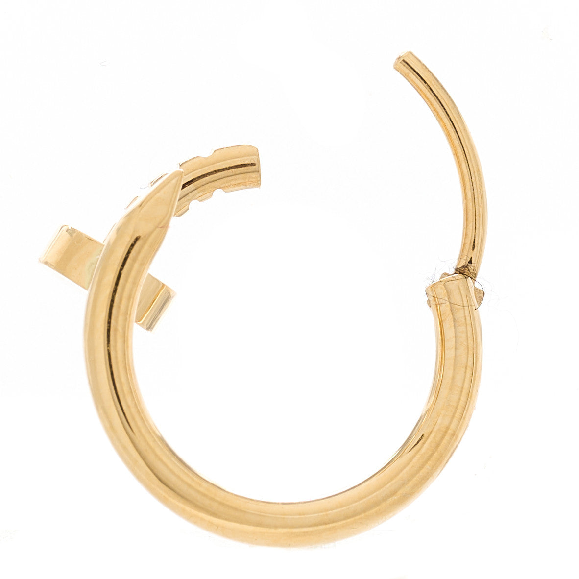 18K Yellow Gold Juste Un Clou Single Hoop Earring