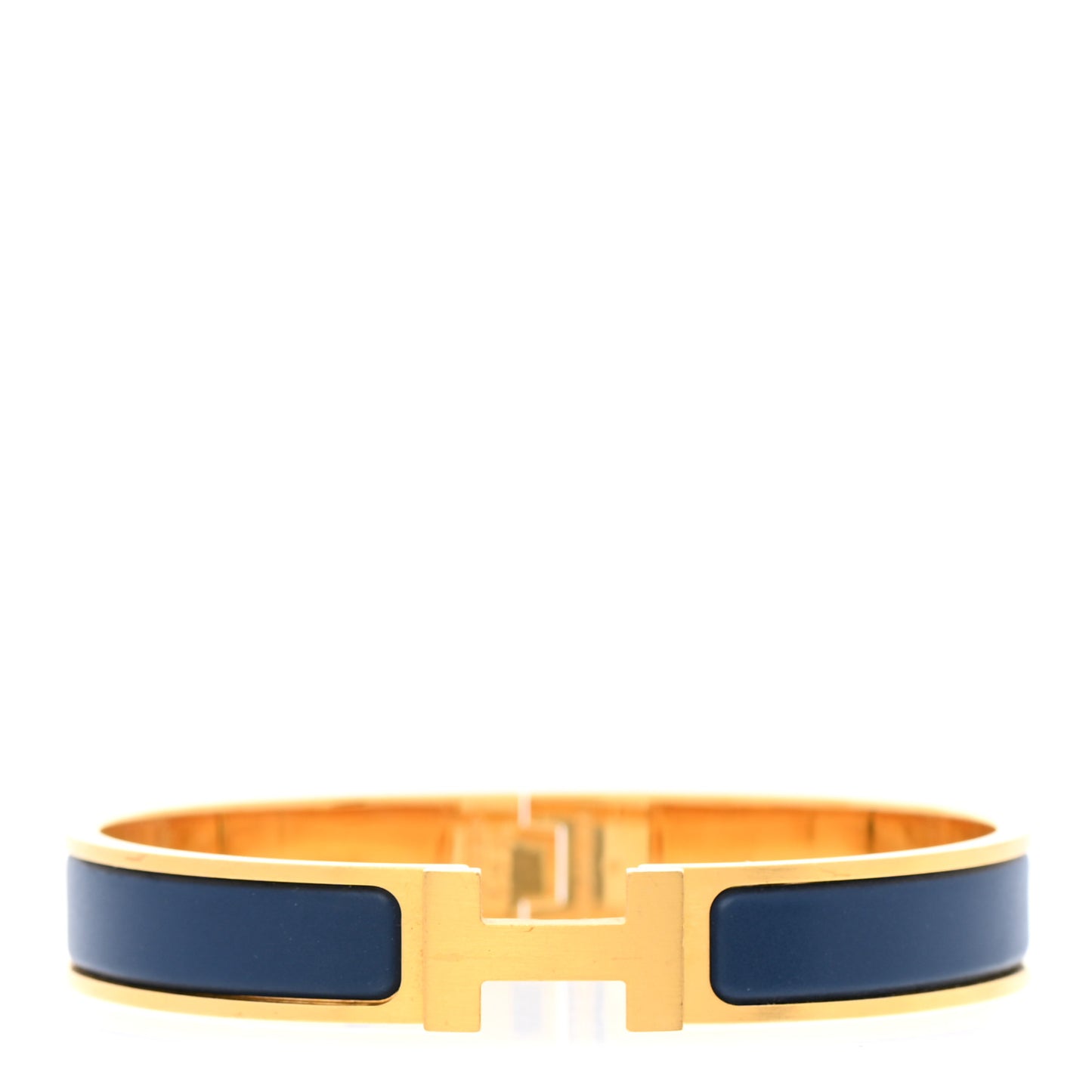 Matte Enamel Narrow Clic Clac HH Bracelet T6 Bleu Biarritz