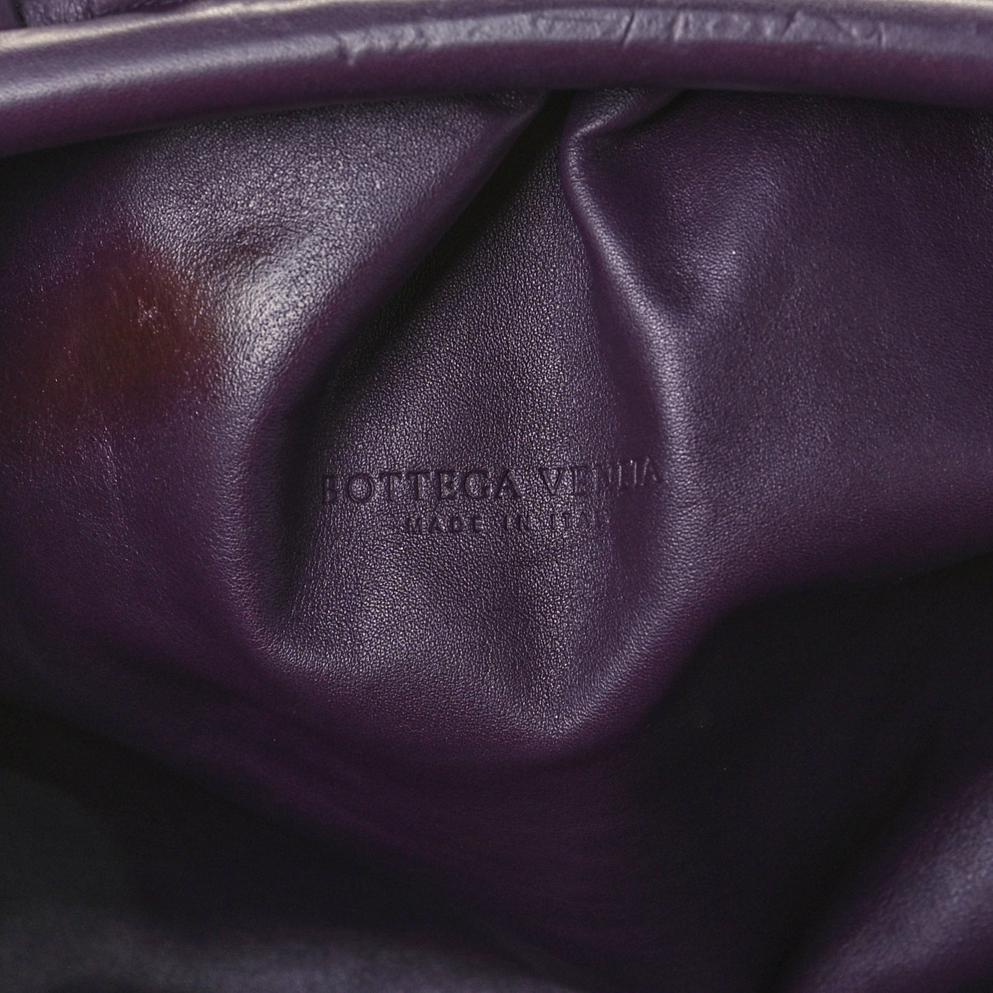 Smooth Butter Calf The Pouch Oversized Clutch Raisin