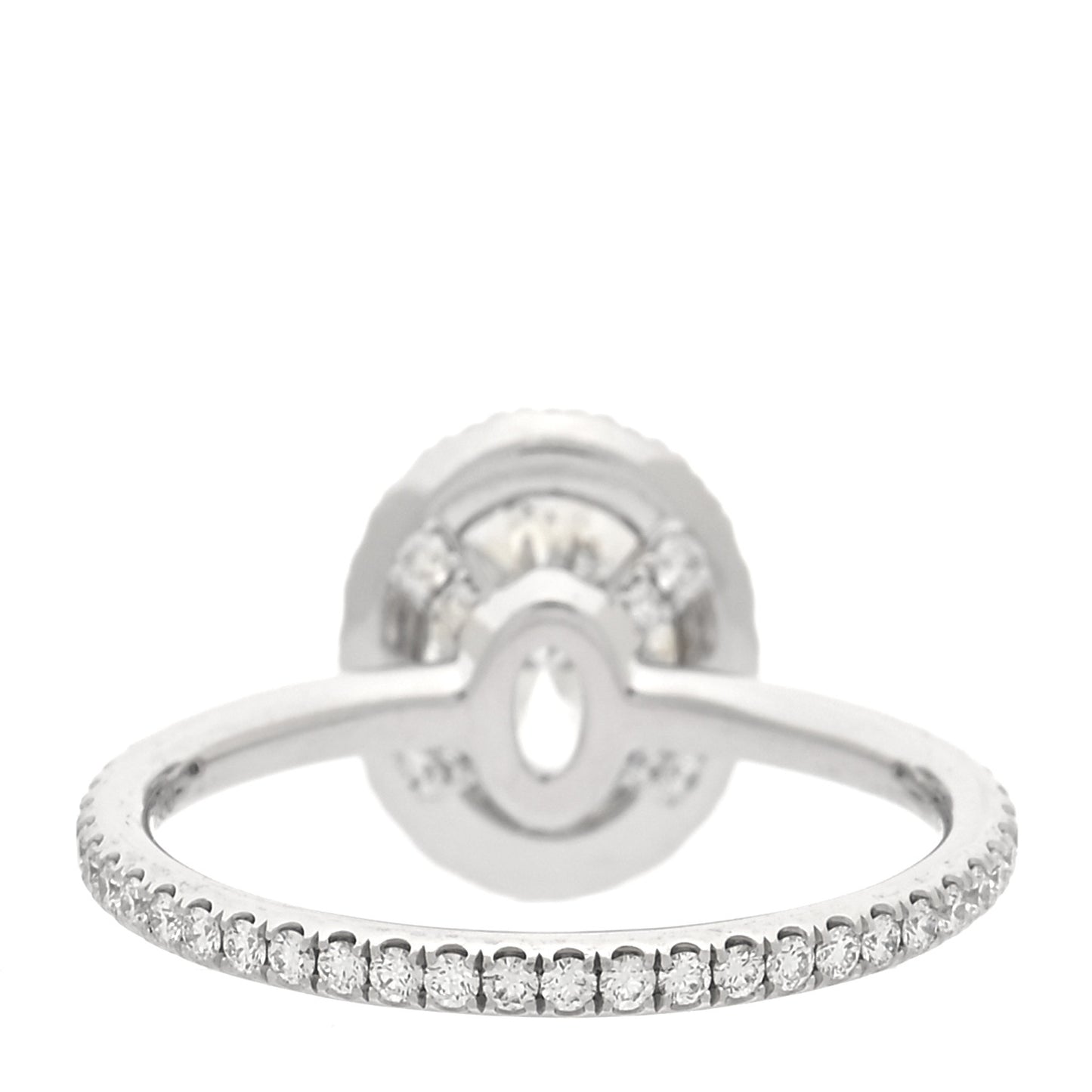 Platinum Diamond 1.10ct The One Oval Shaped Micropave Engagement Ring 50 5.5