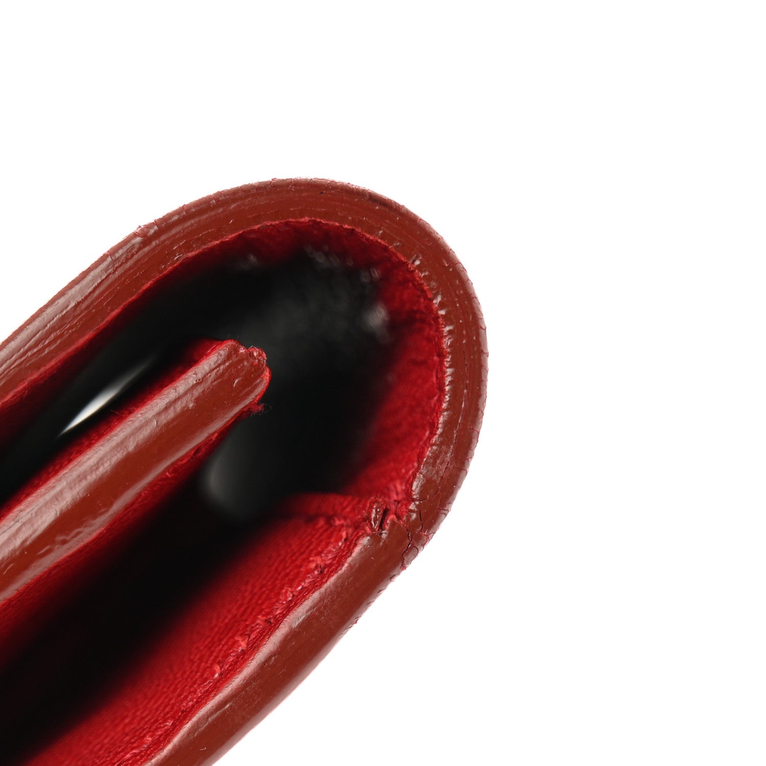 Saint Laurent Goatskin Monogram Large Belle De Jour Clutch Red 10 of 10