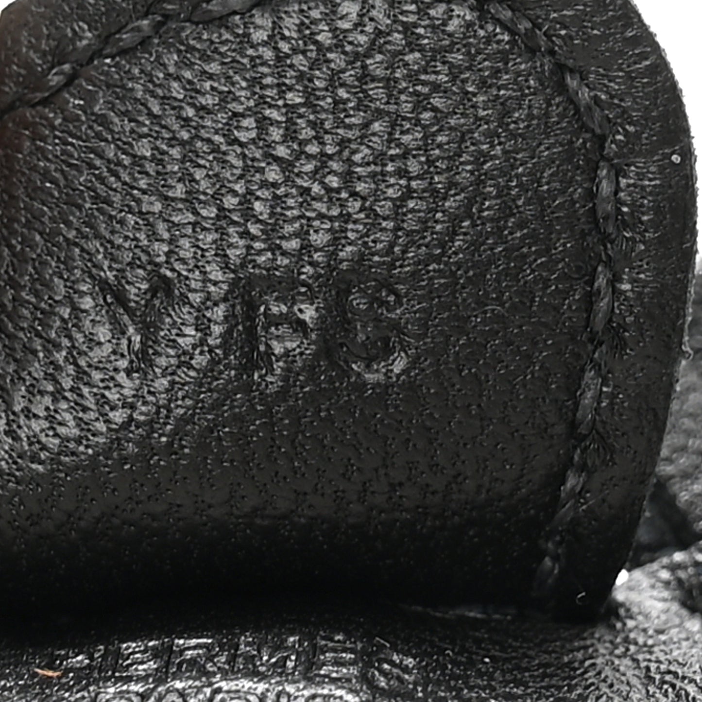 Milo Lambskin Grigri Rodeo Horse Bag Charm PM So Black