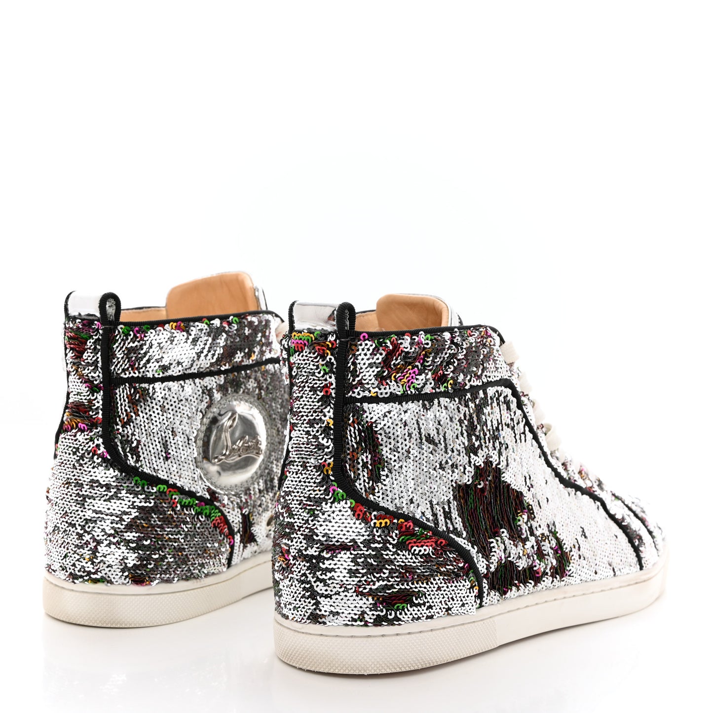 Metallic Sequin Womens Bip Bip Orlato Flat Sneakers 39.5 Multicolor