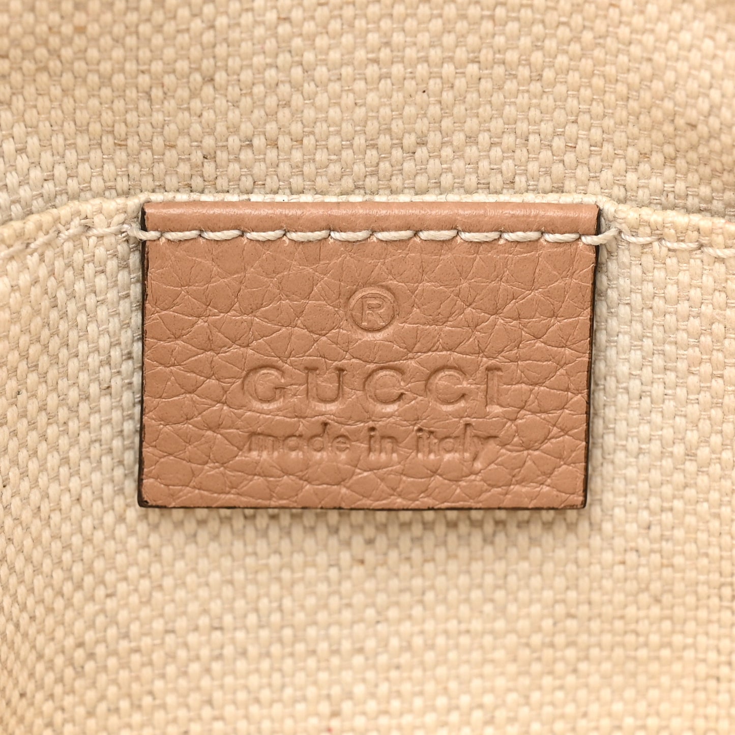 Pebbled Calfskin Small Soho Disco Bag Camelia