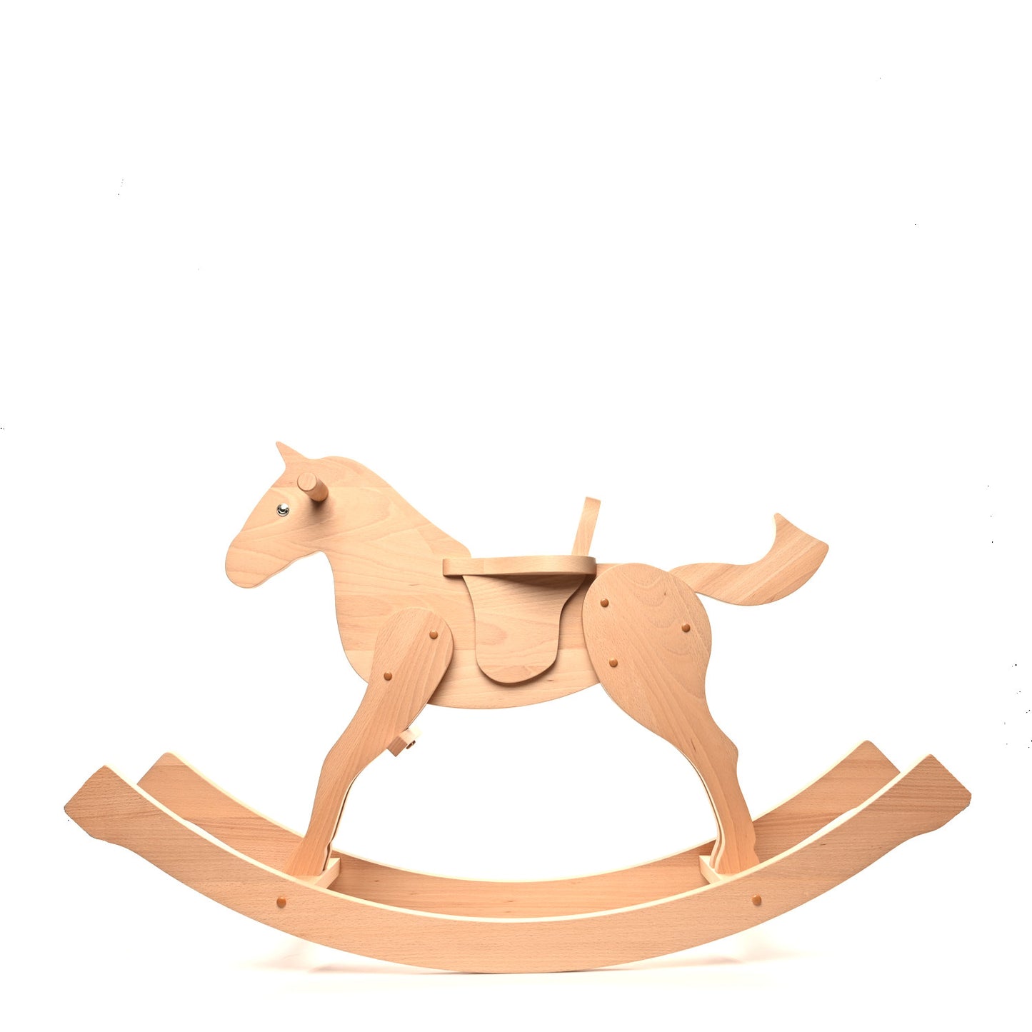 Beechwood Rocking Horse Naturel